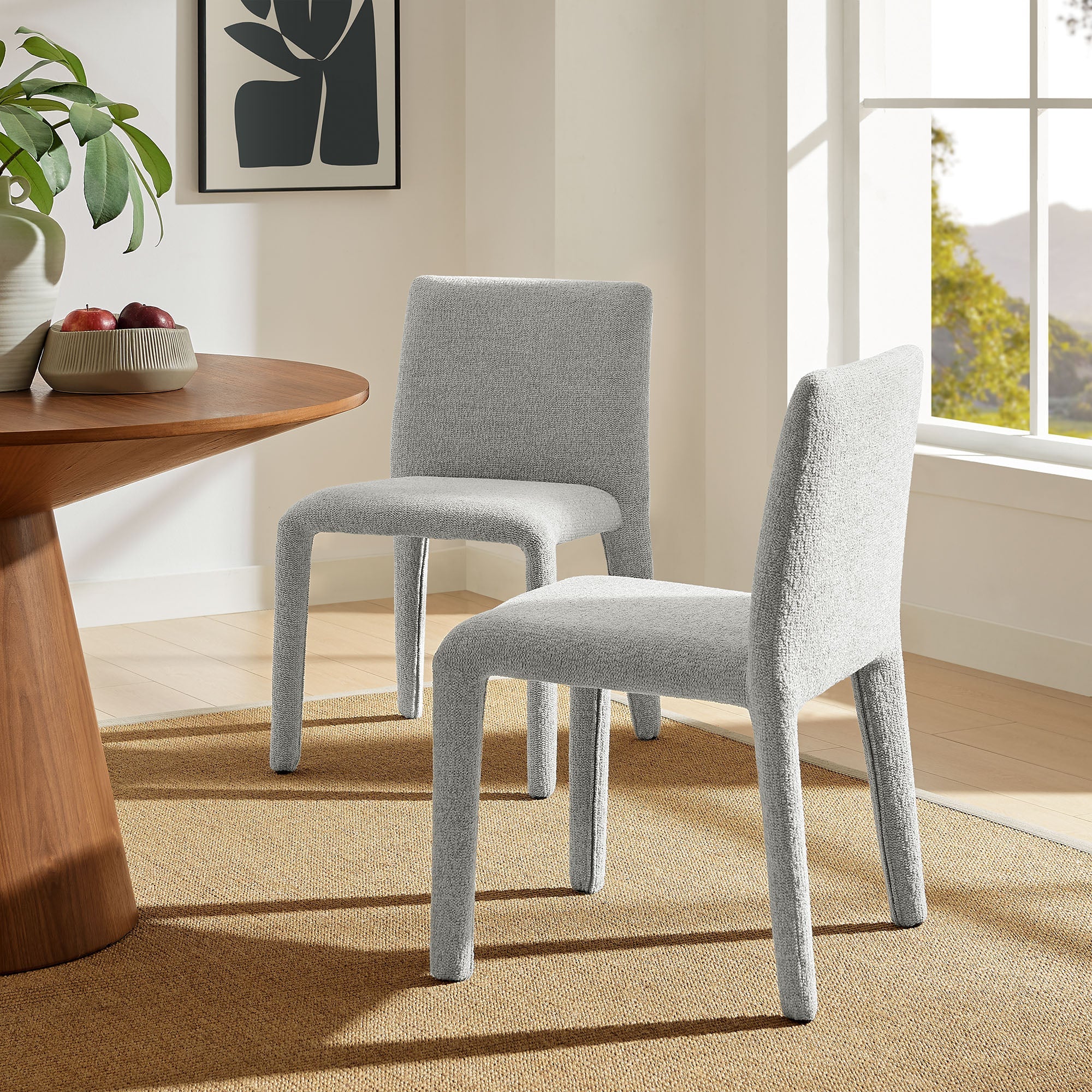 Rhodes Fabric Upholstered Dining Chair - Image 2