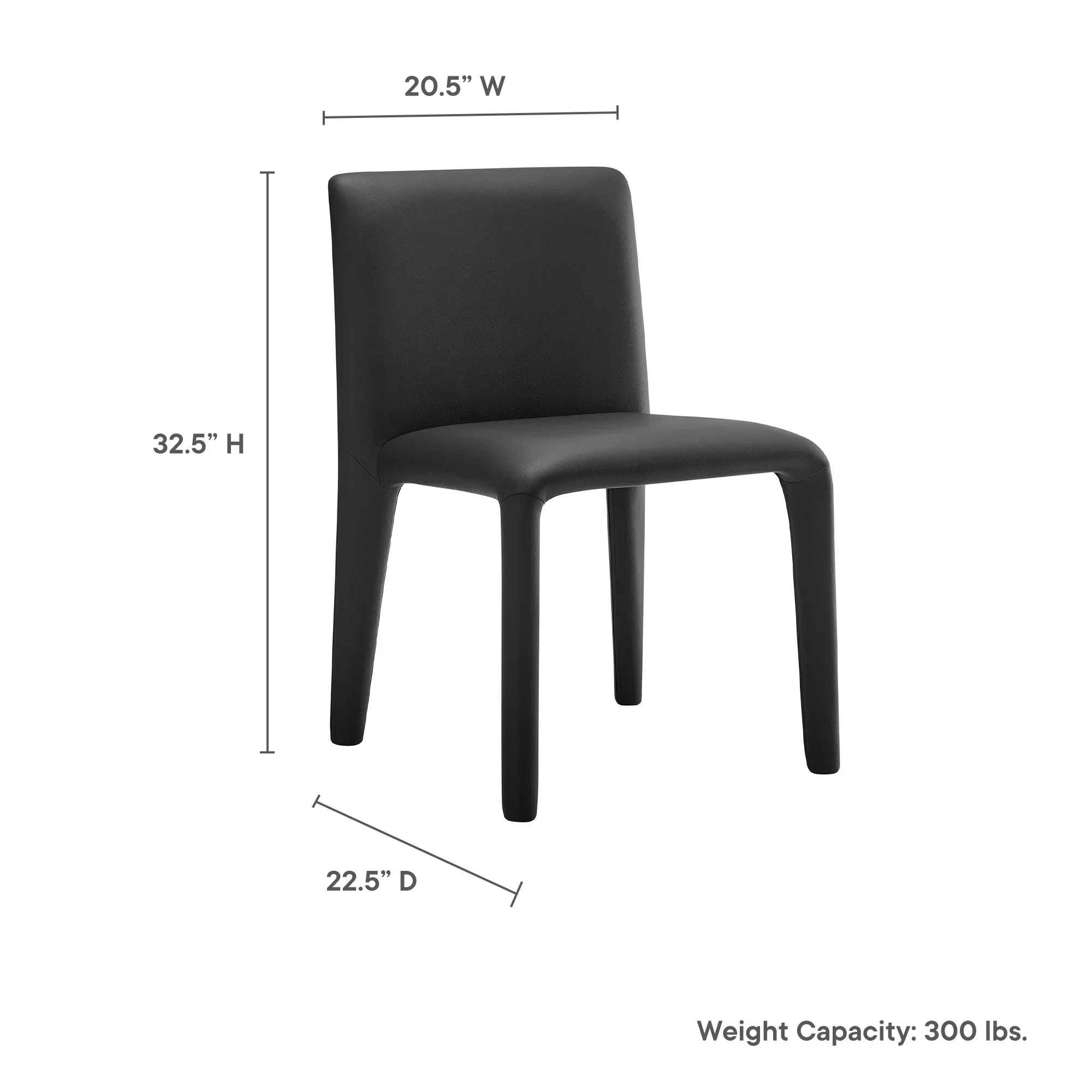Rhodes Vegan Leather Upholstered Dining Chair - Image 18