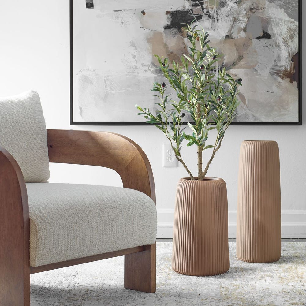 Ridge Outdoor Vases, S/2 - Image 2