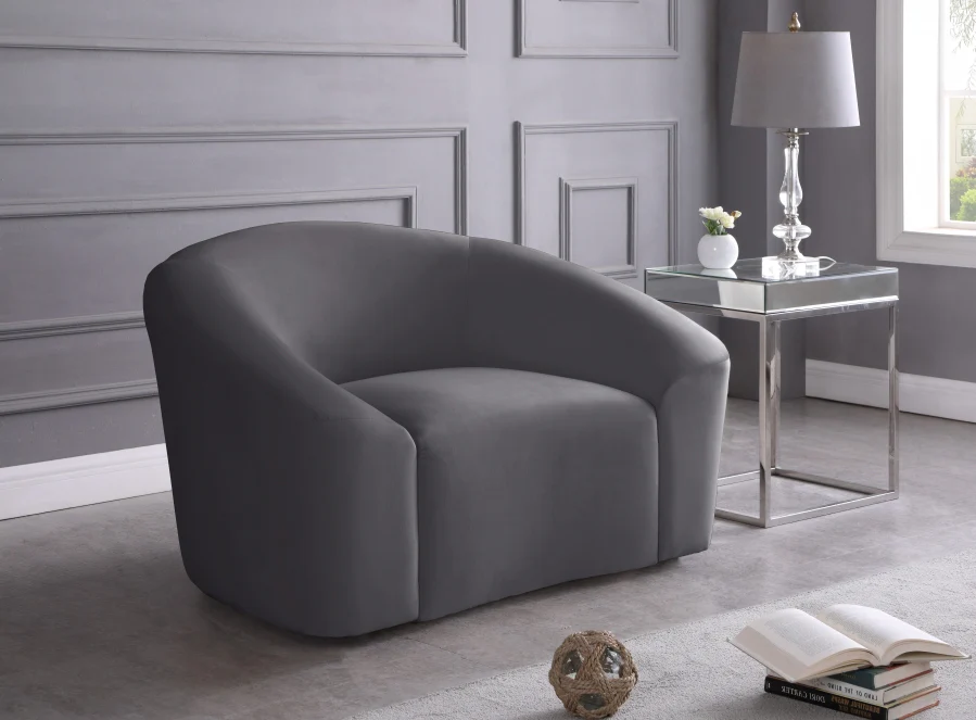 Riley Velvet Upholstered Chair - Image 11