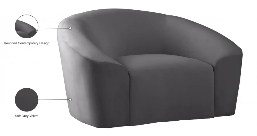 Riley Velvet Upholstered Chair - Image 18