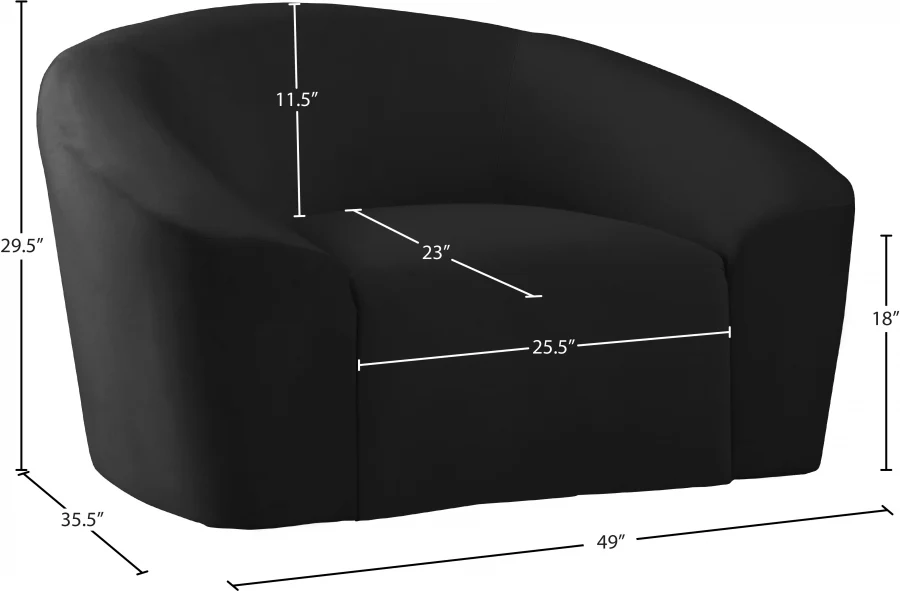 Riley Velvet Upholstered Chair - Image 8