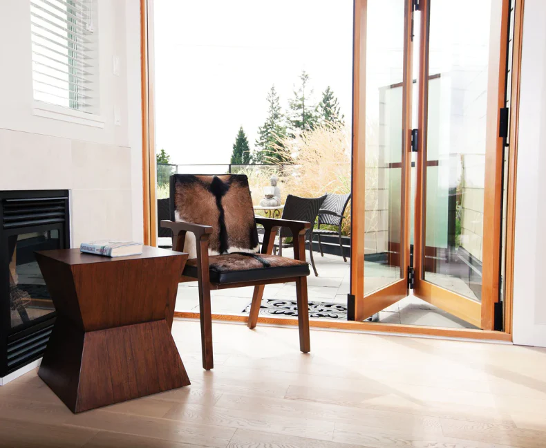 Rio Cool Armchair - Cool Brown, Leather/Goat Hair - Image 8