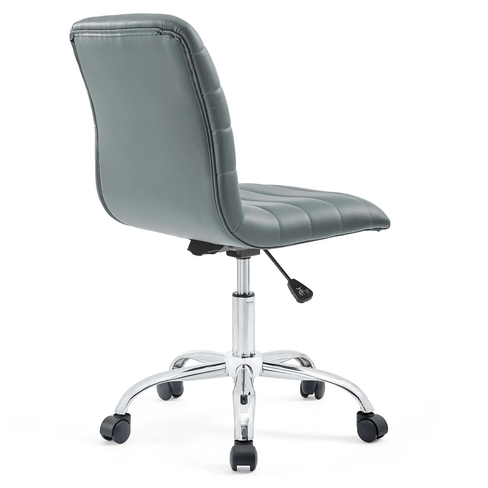 Ripple Armless Mid Back Vinyl Office Chair - Image 14
