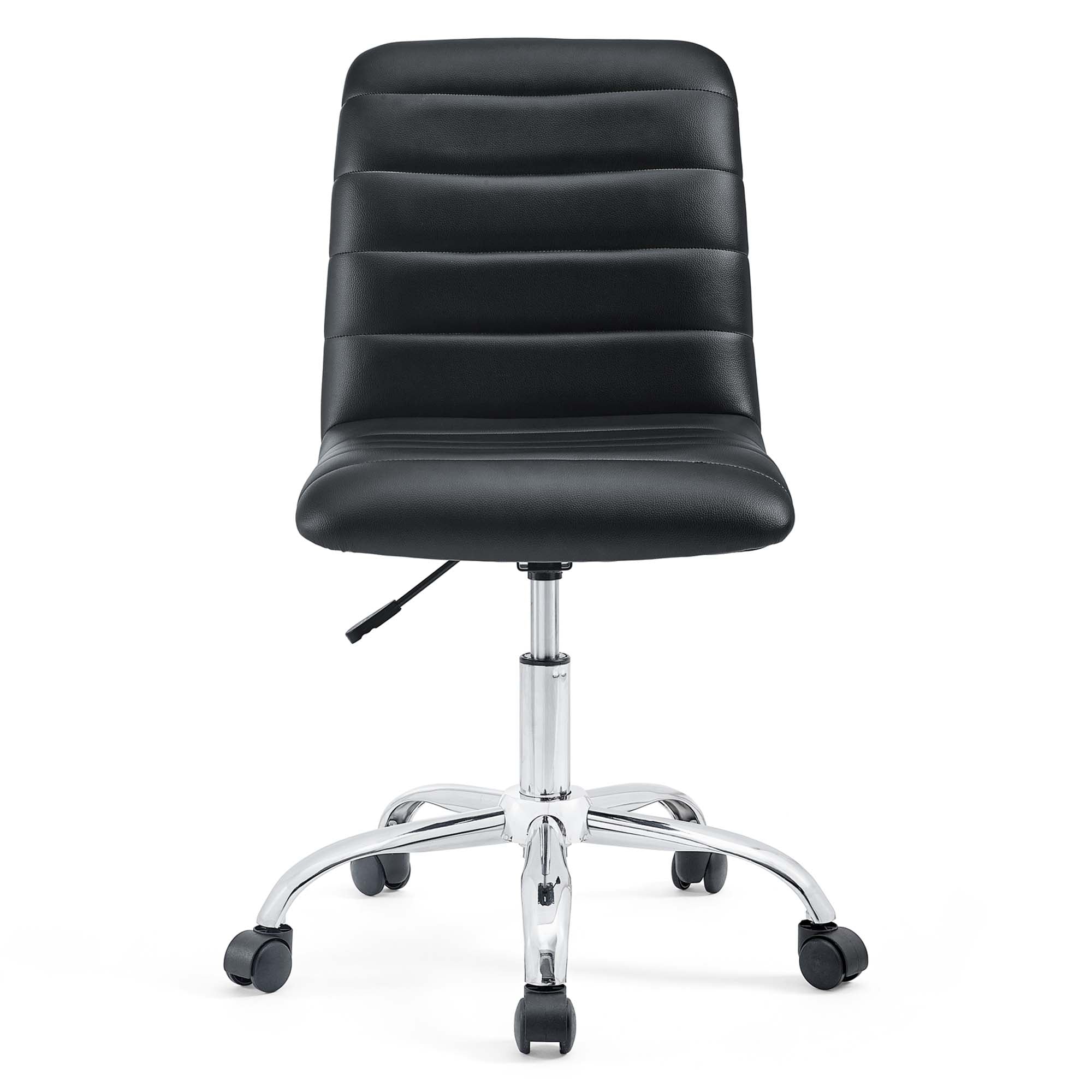 Ripple Armless Mid Back Vinyl Office Chair - Image 2