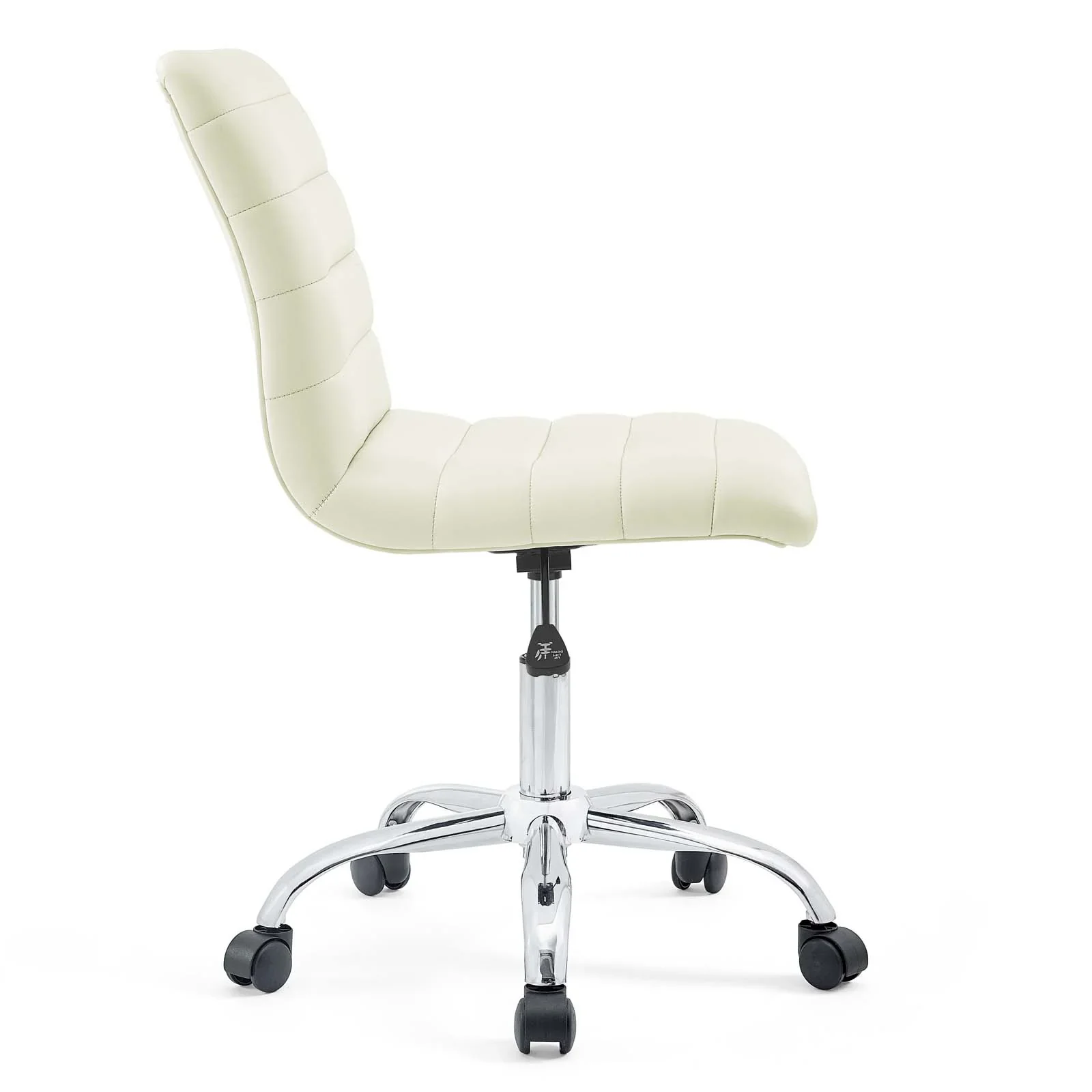 Ripple Armless Mid Back Vinyl Office Chair - Image 23