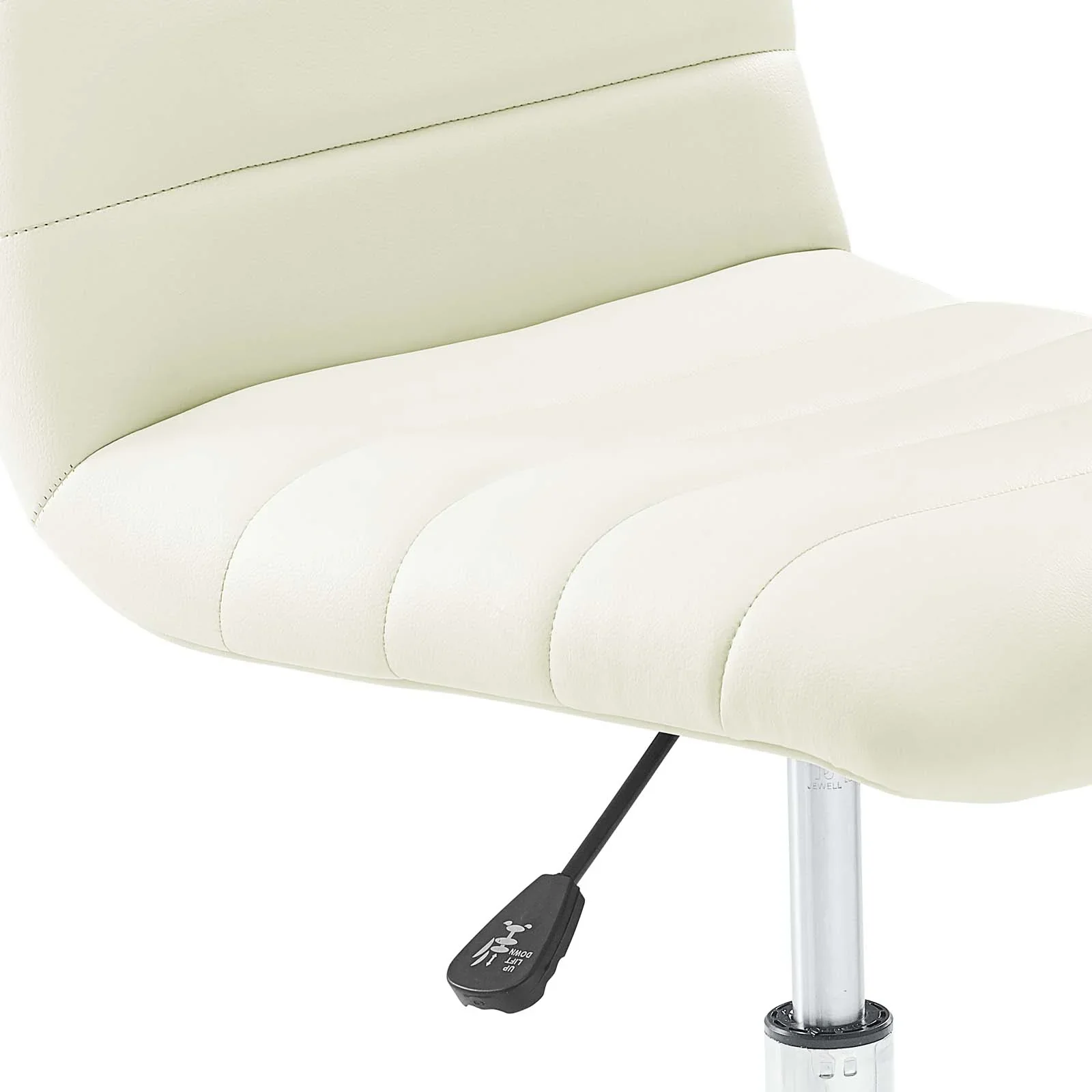 Ripple Armless Mid Back Vinyl Office Chair - Image 24