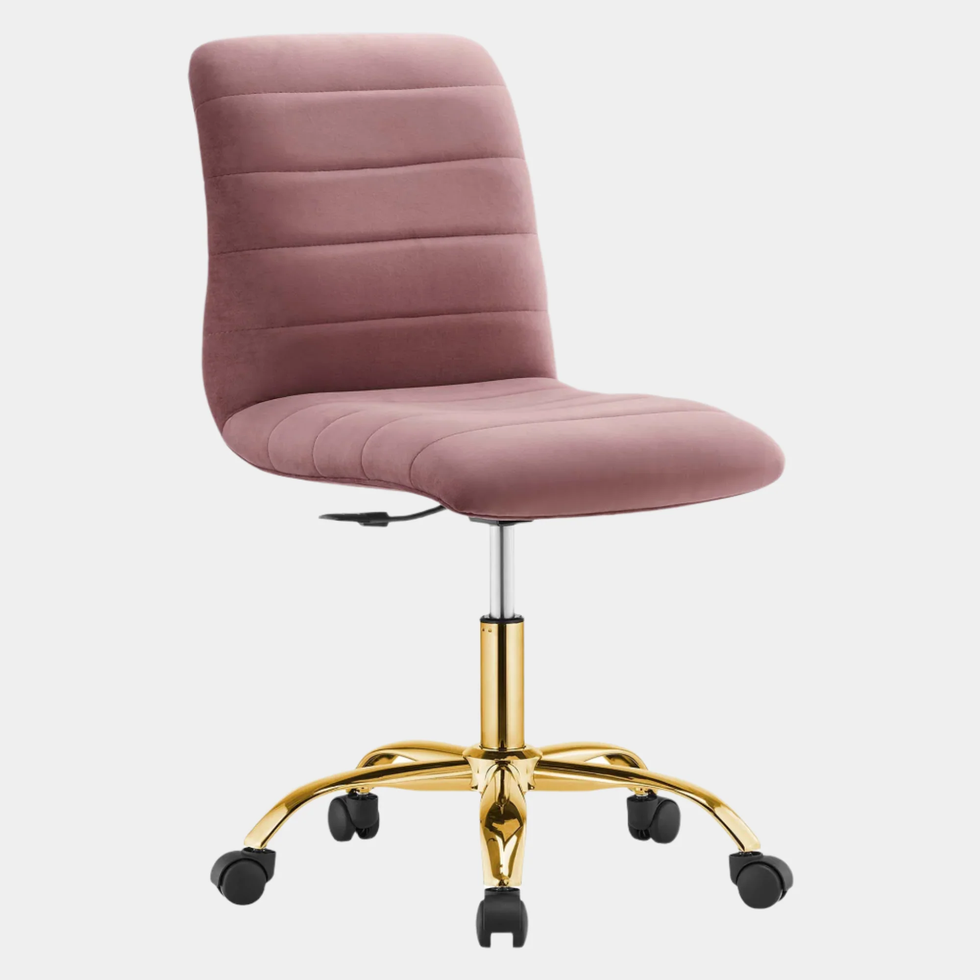 Ripple Armless Performance Velvet Office Chair - Image 10