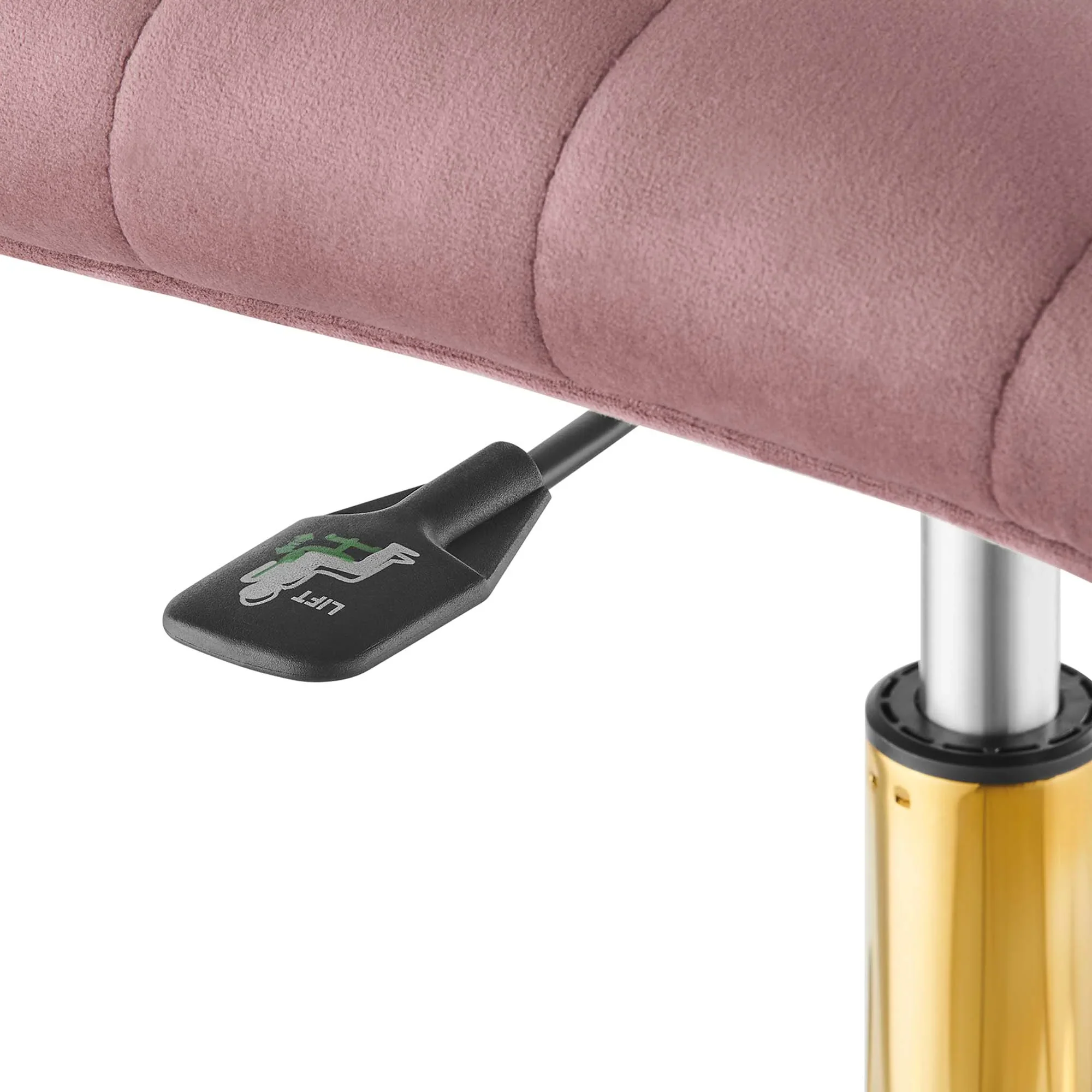 Ripple Armless Performance Velvet Office Chair - Image 13