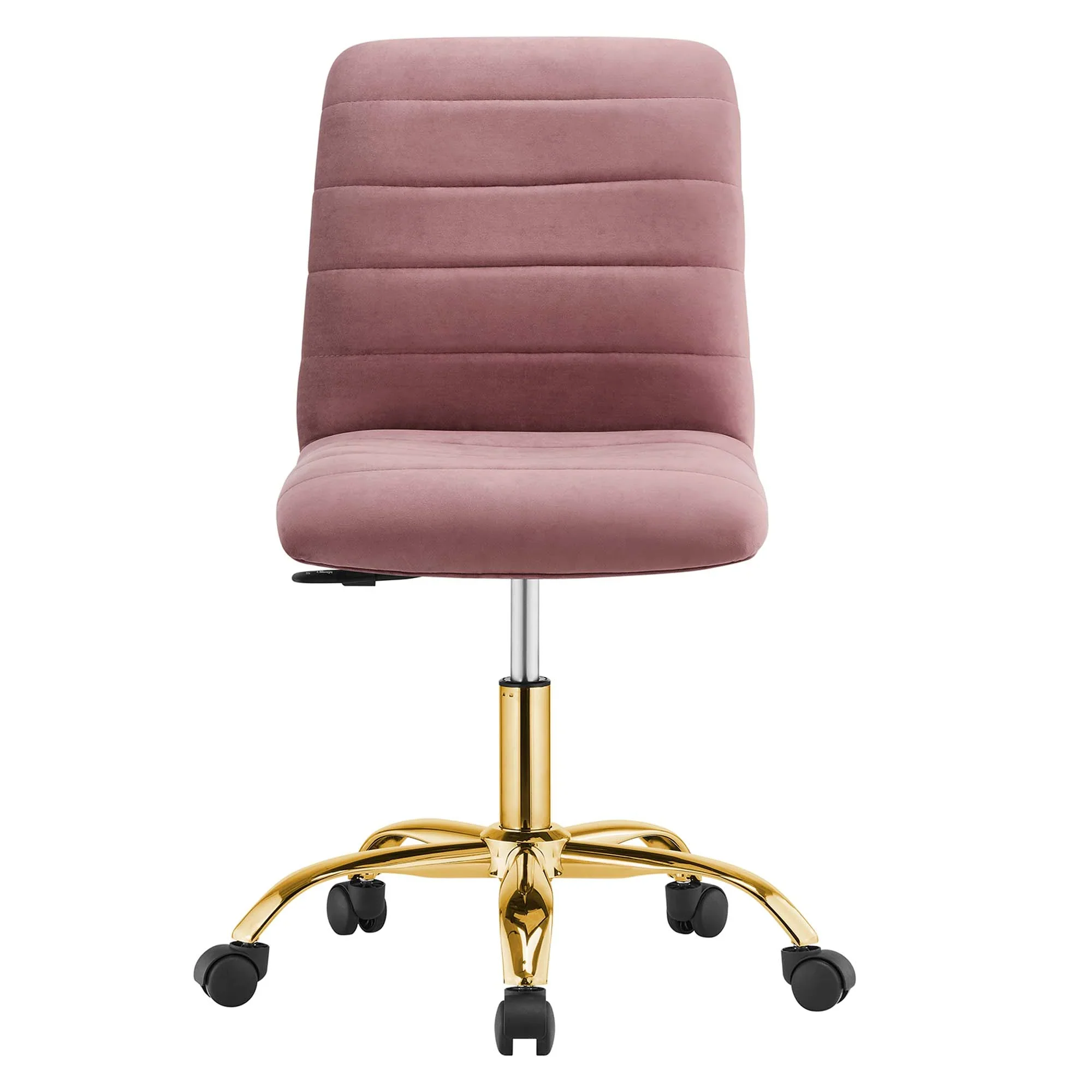 Ripple Armless Performance Velvet Office Chair - Image 14