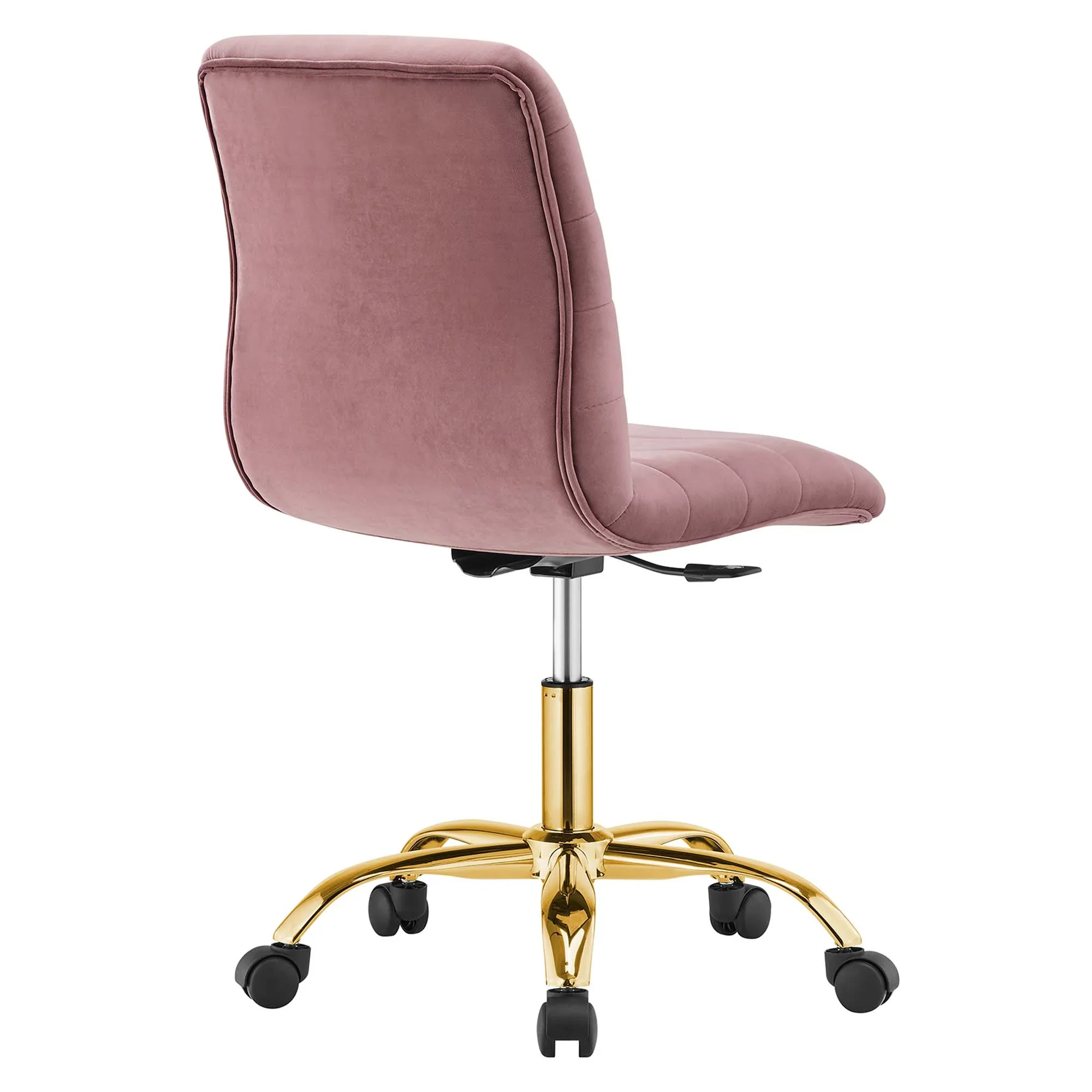 Ripple Armless Performance Velvet Office Chair - Image 15