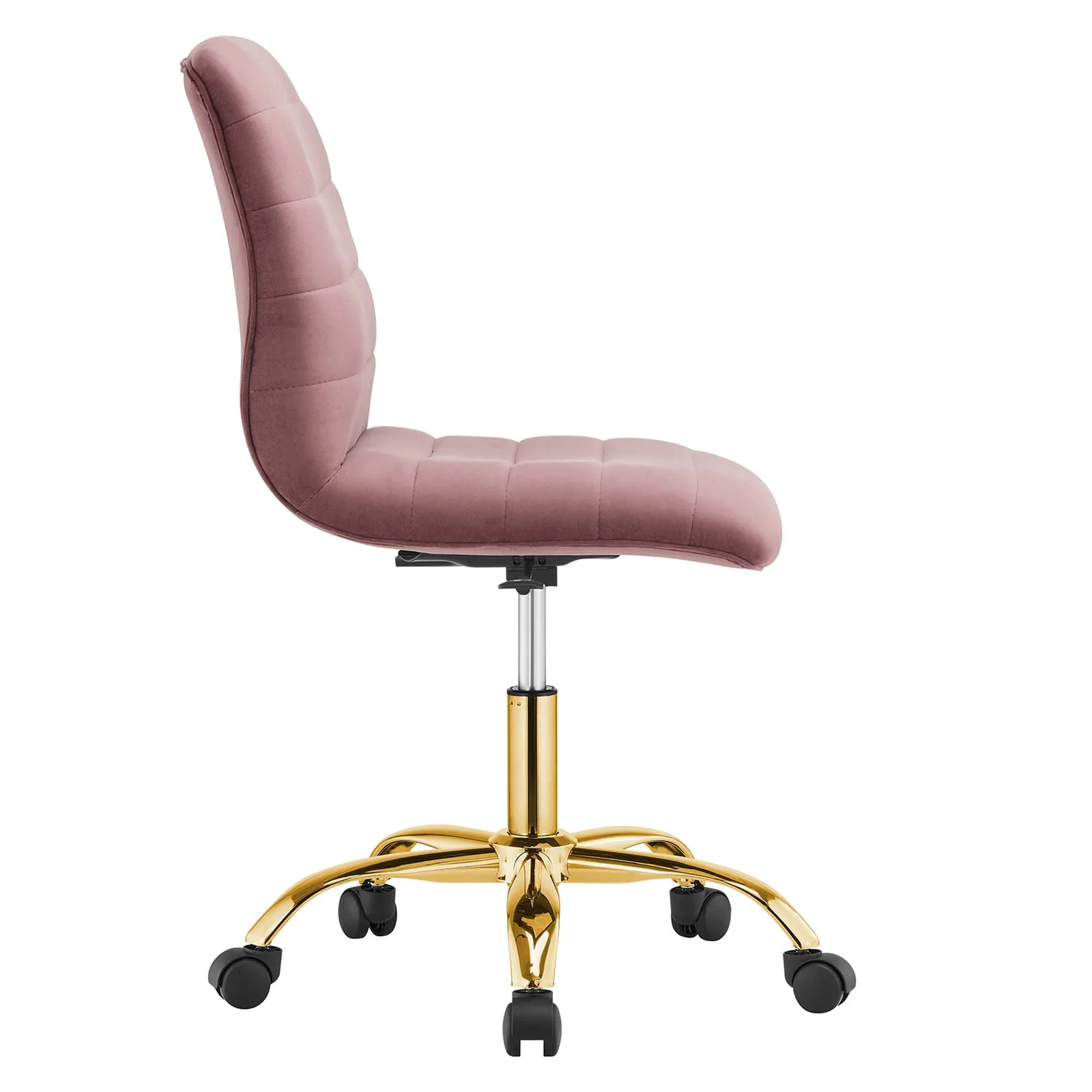 Ripple Armless Performance Velvet Office Chair - Image 16