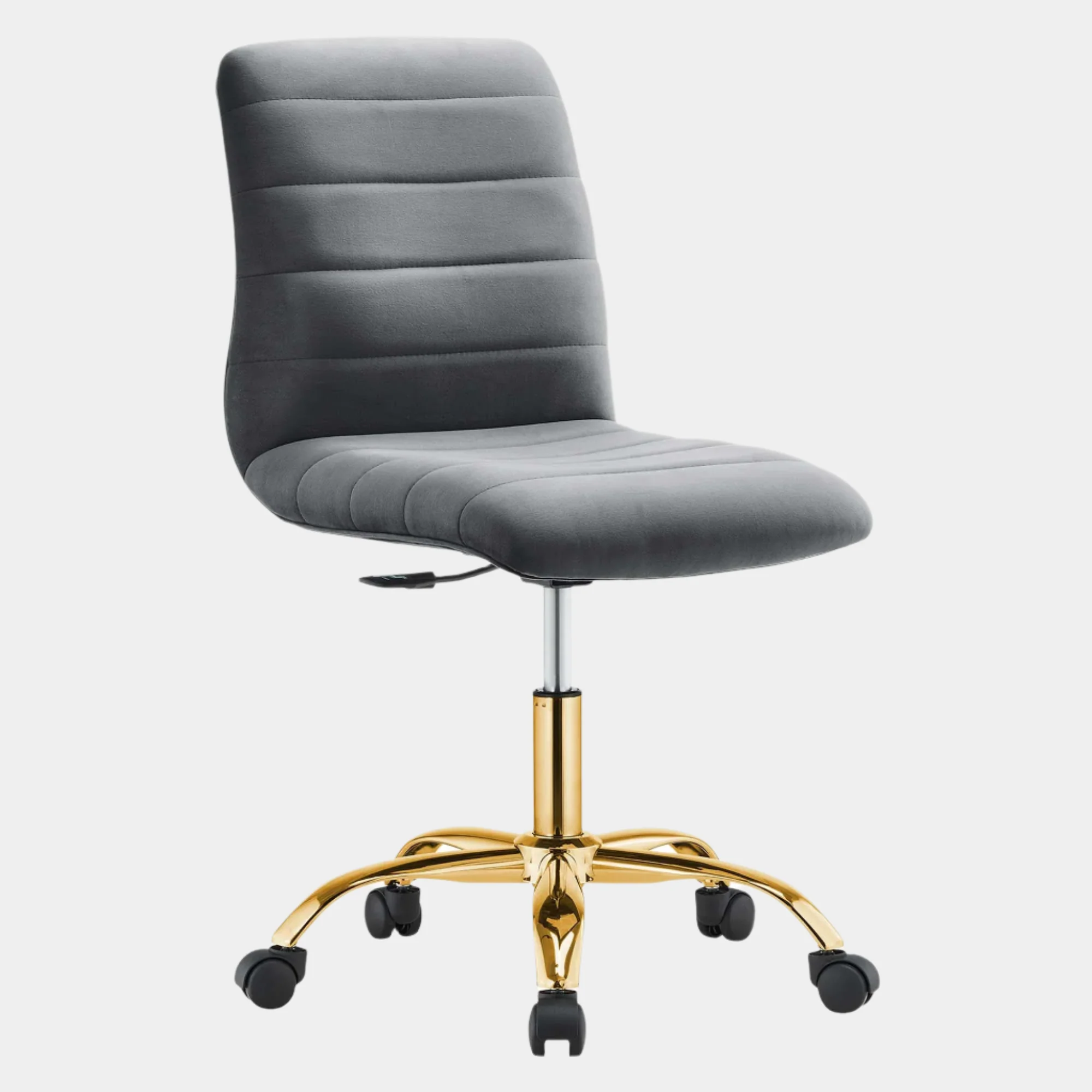 Ripple Armless Performance Velvet Office Chair - Image 19