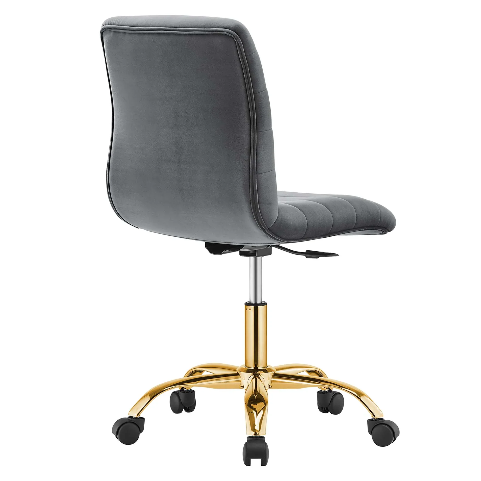 Ripple Armless Performance Velvet Office Chair - Image 21