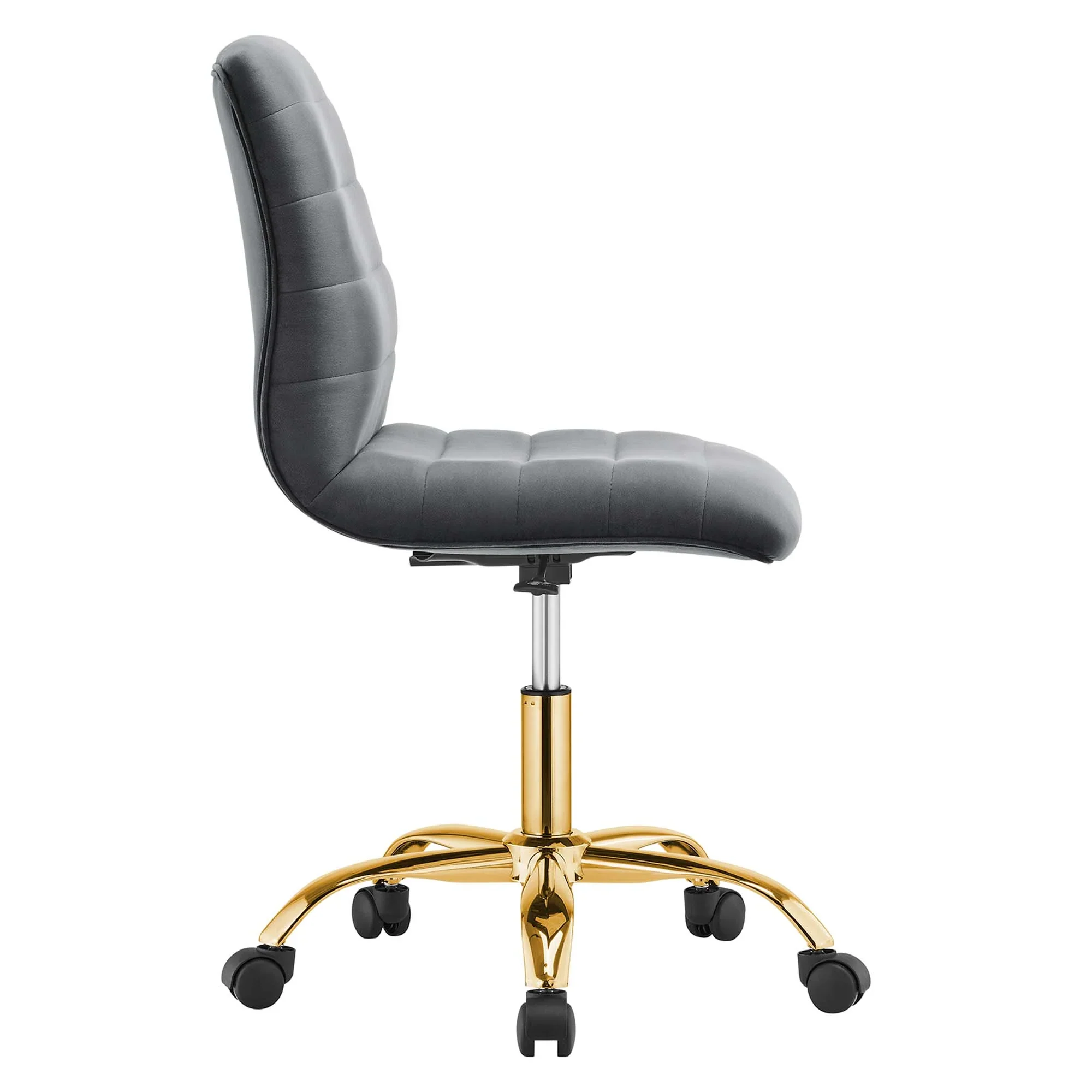 Ripple Armless Performance Velvet Office Chair - Image 22