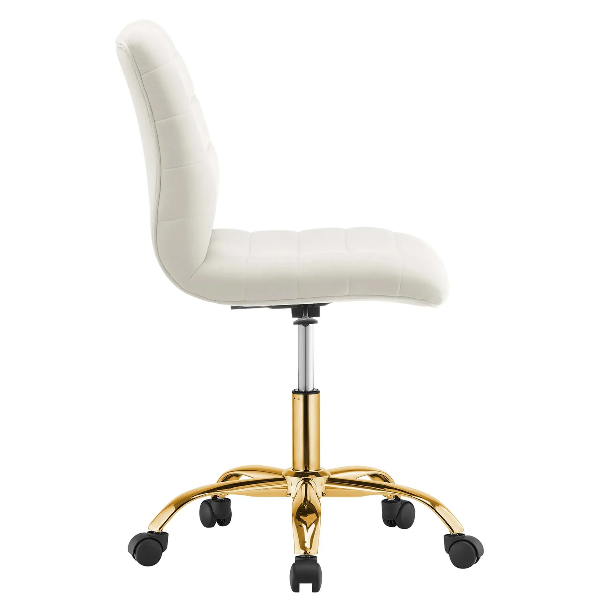 Ripple Armless Performance Velvet Office Chair - Image 31