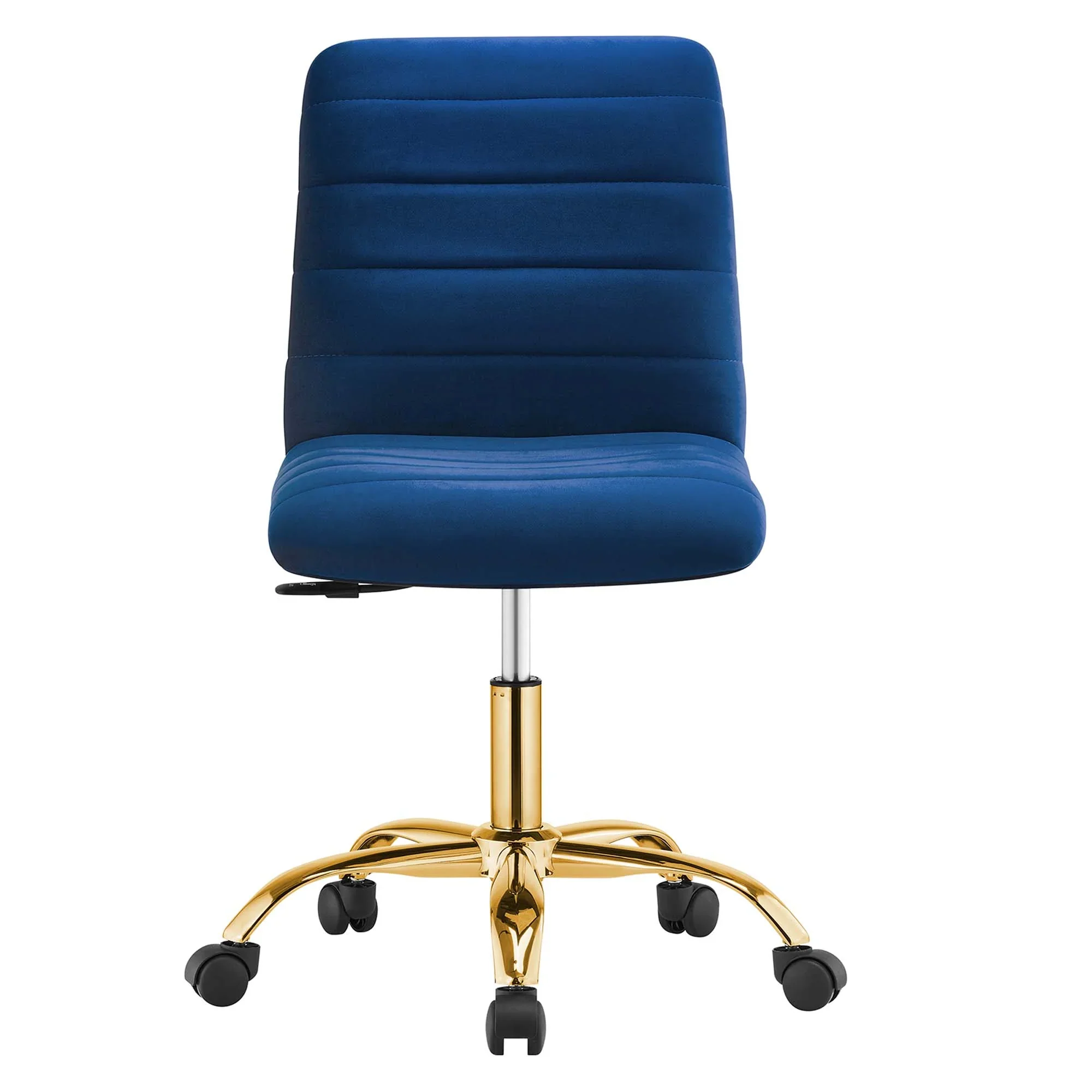 Ripple Armless Performance Velvet Office Chair - Image 38