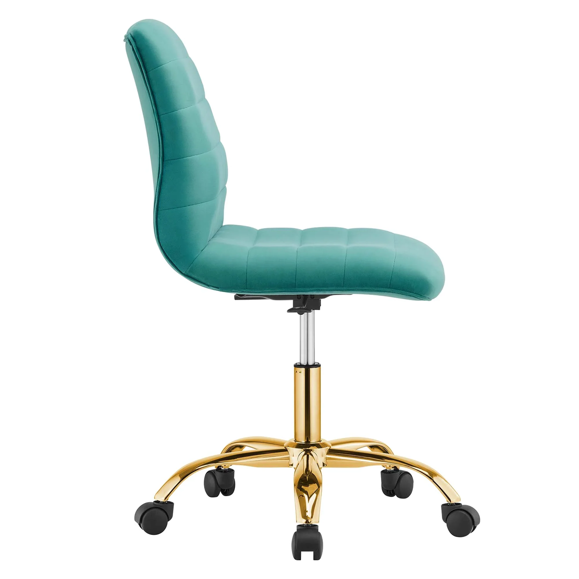 Ripple Armless Performance Velvet Office Chair - Image 48