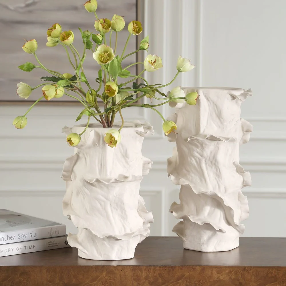 Ripple Crest Vases, S/2 - Image 2