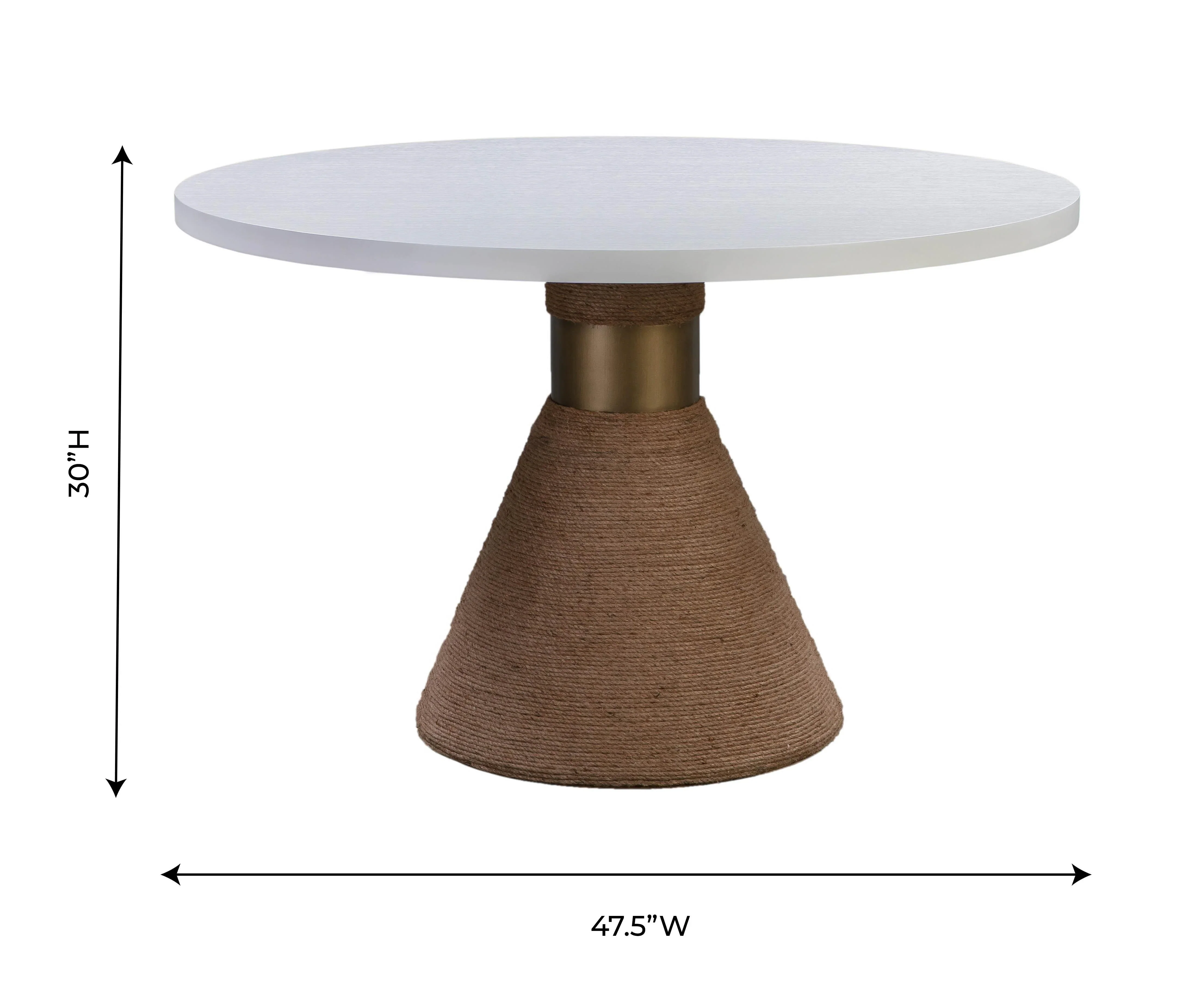 Rishi 48" Rope Round Dining Table - Image 7