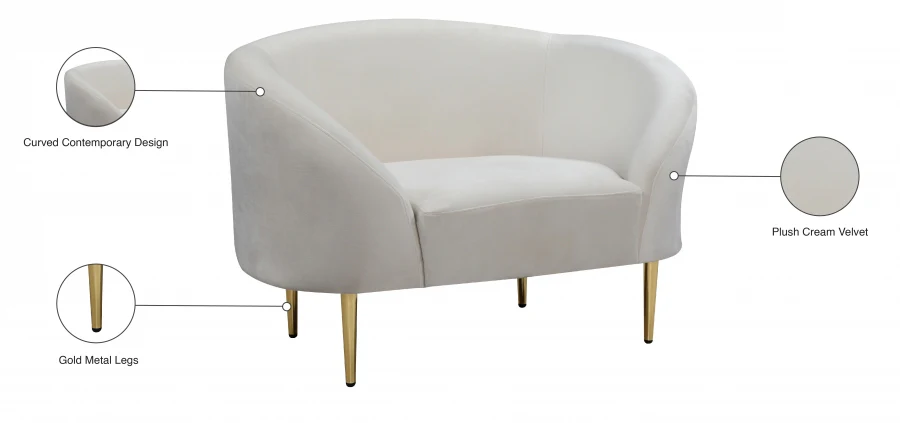 Ritz Velvet Upholstered Chair - Image 18