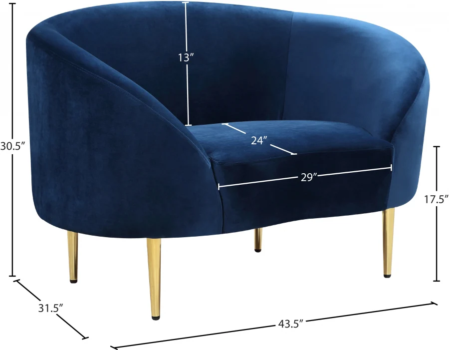 Ritz Velvet Upholstered Chair - Image 26