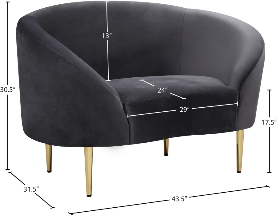 Ritz Velvet Upholstered Chair - Image 8