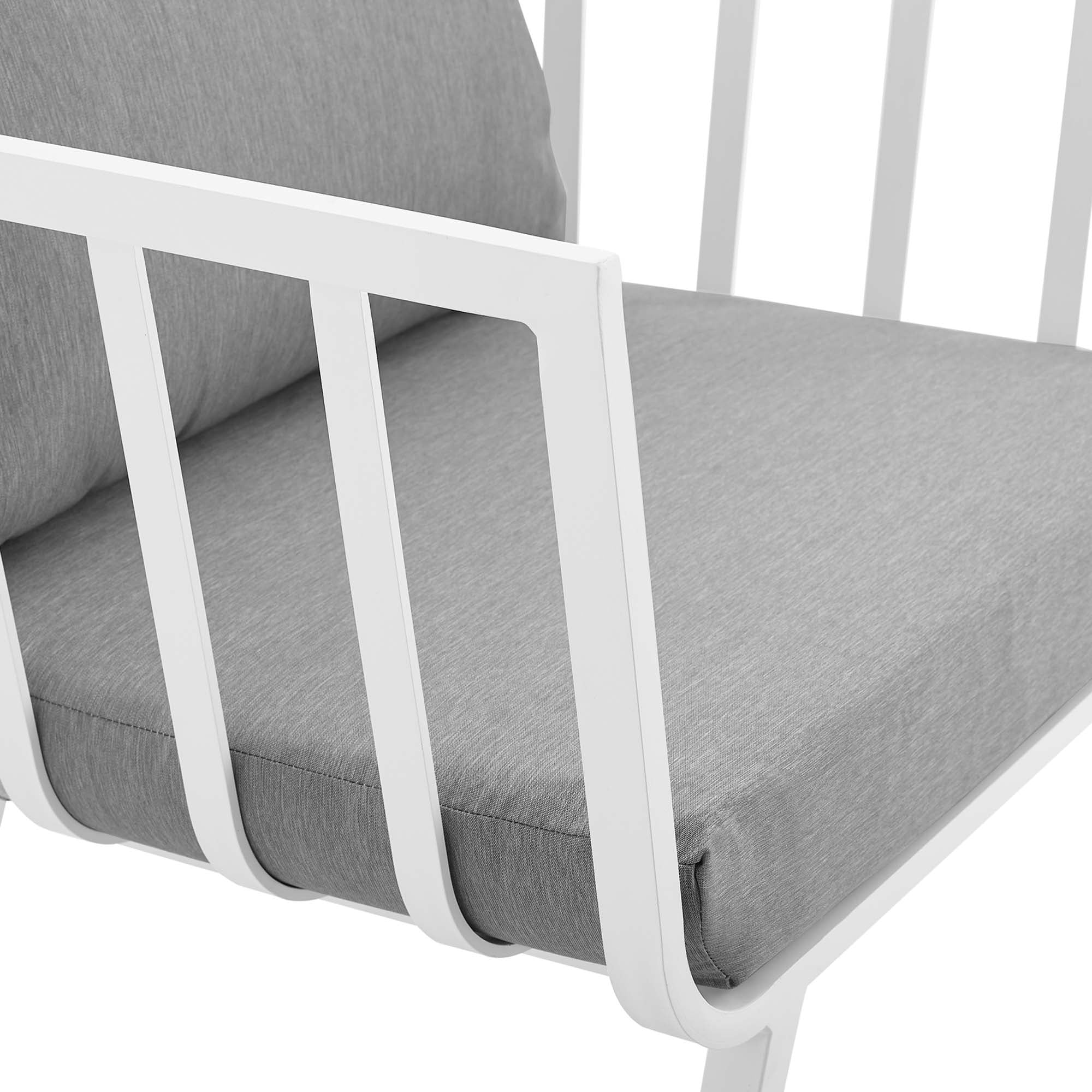 Riverside 5 Piece Outdoor Patio Aluminum Set - Image 39