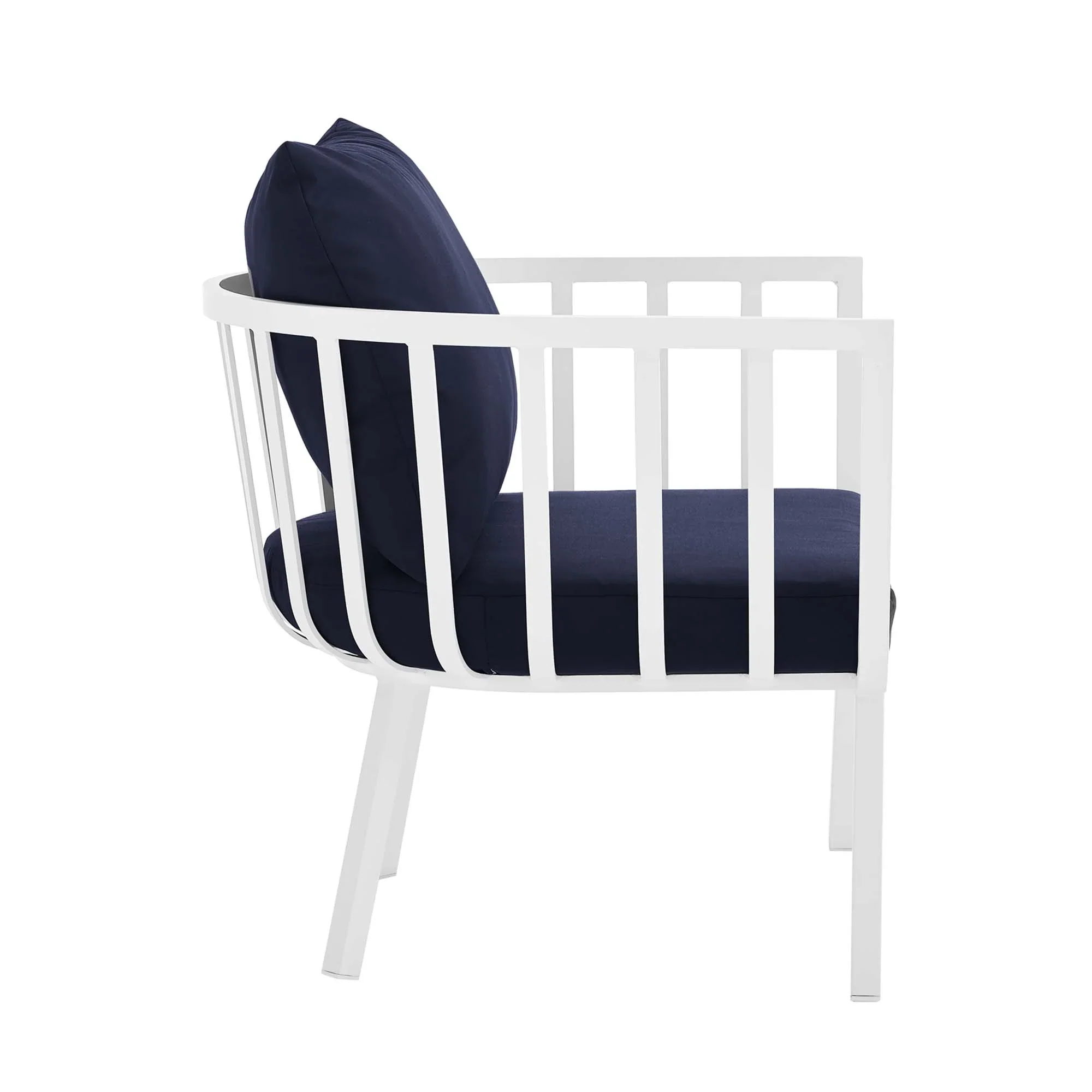 Riverside 5 Piece Outdoor Patio Aluminum Set - Image 57