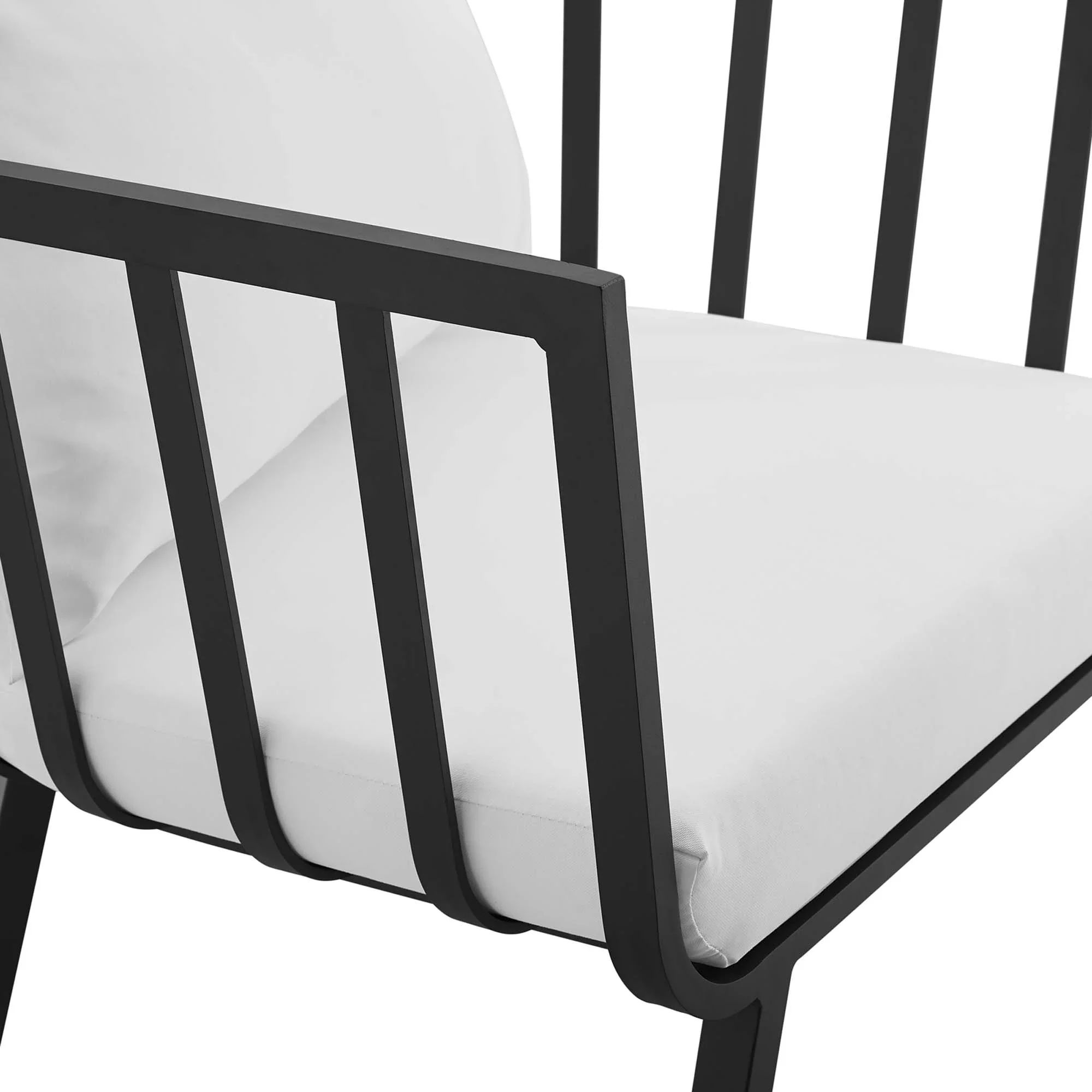 Riverside 5 Piece Outdoor Patio Aluminum Set - Image 9