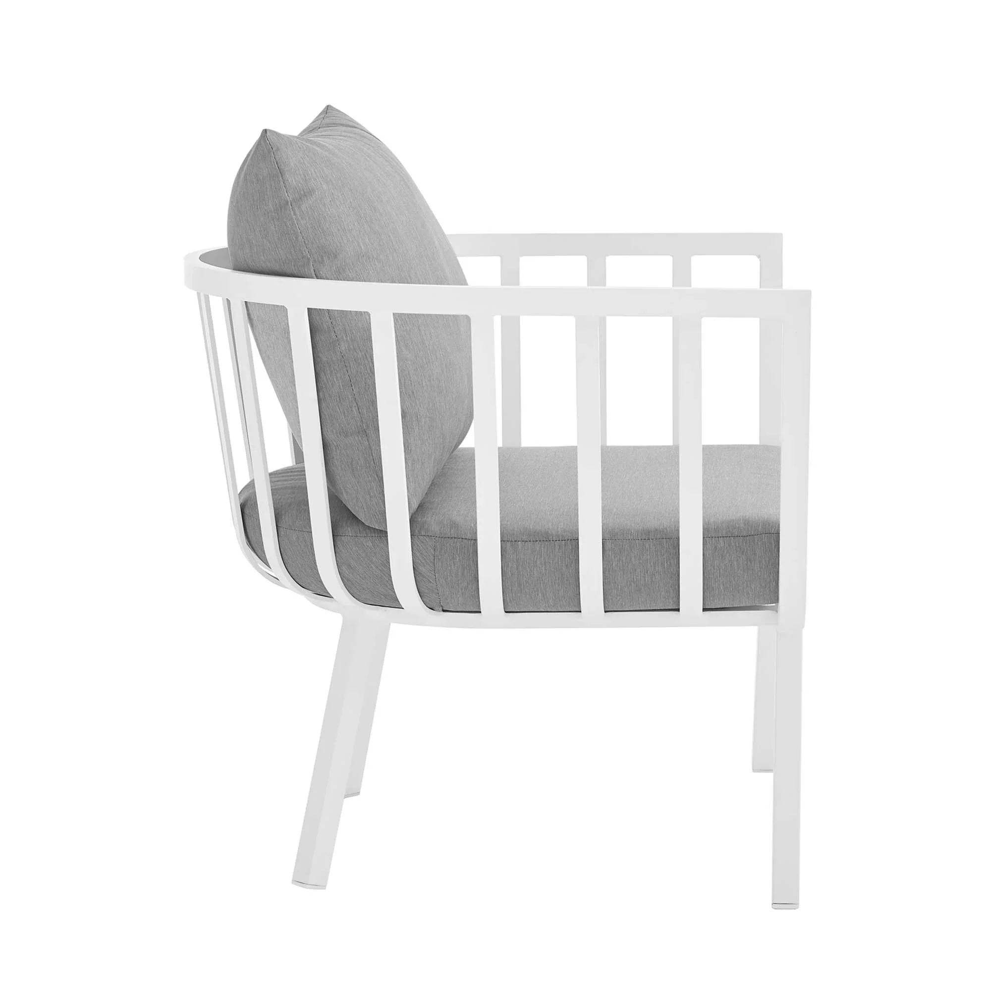 Riverside 6 Piece Outdoor Patio Aluminum Set - Image 48