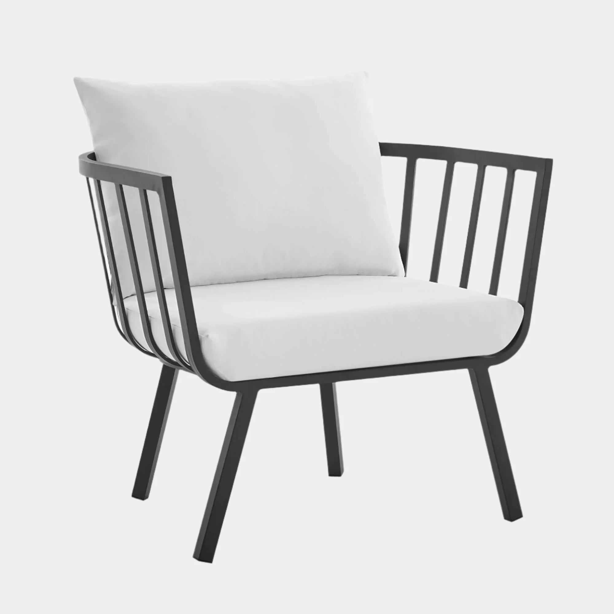 Riverside Outdoor Patio Aluminum Armchair - Image 8