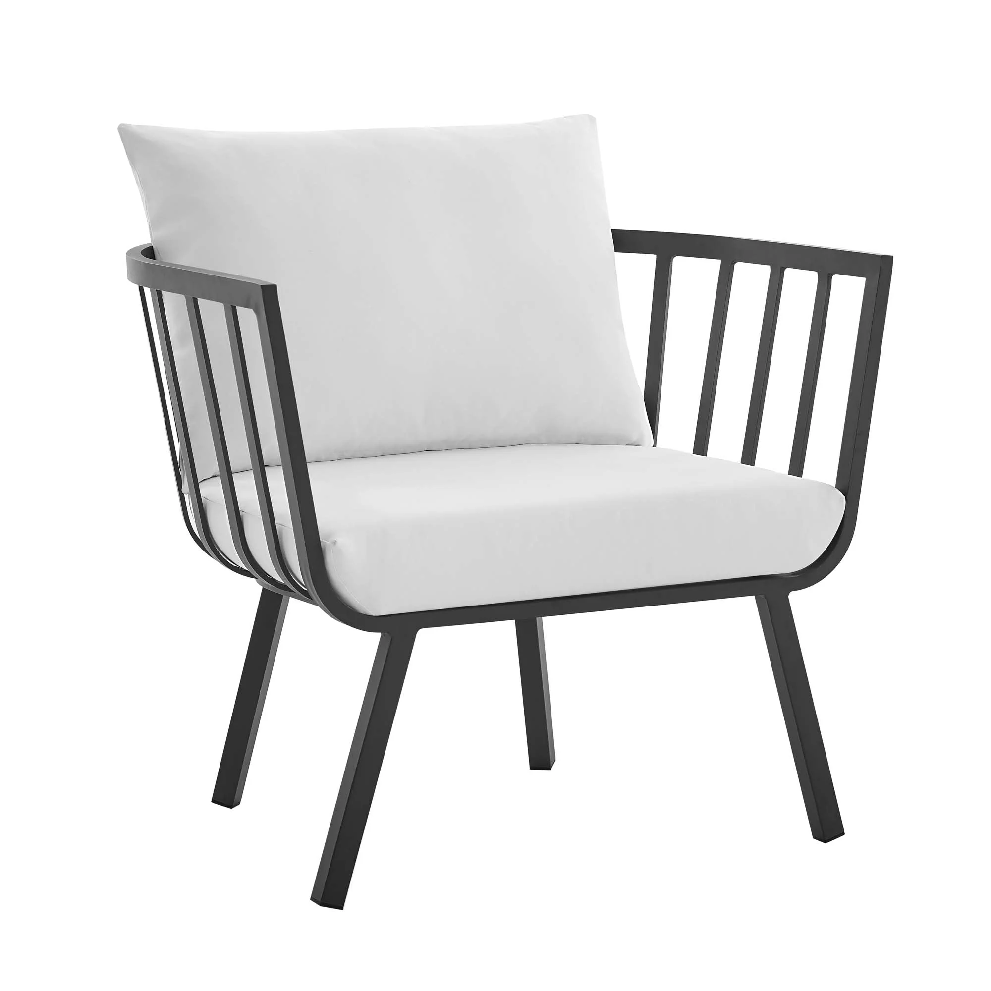 Riverside Outdoor Patio Aluminum Armchair Set of 2 - Image 11