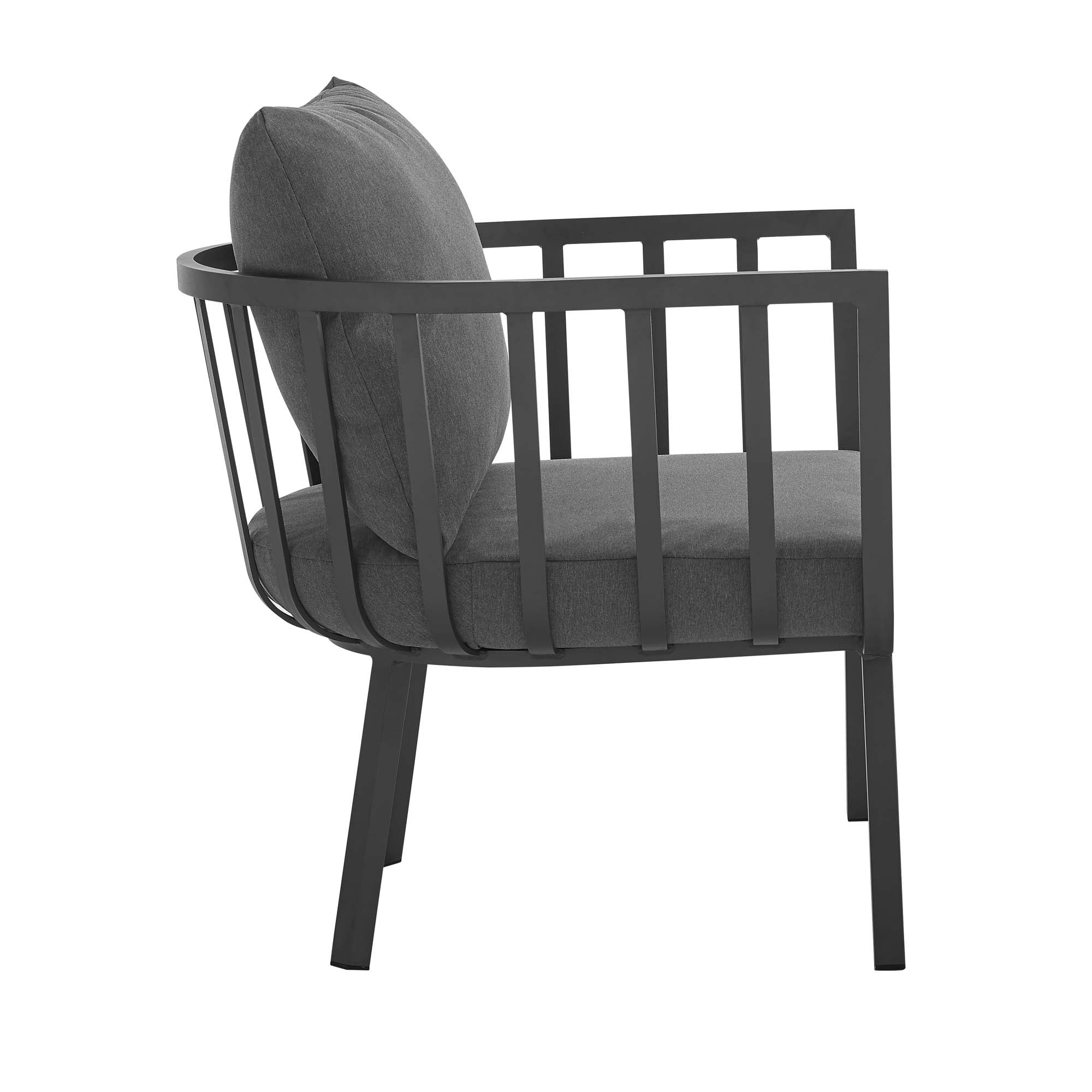 Riverside Outdoor Patio Aluminum Armchair Set of 2 - Image 4