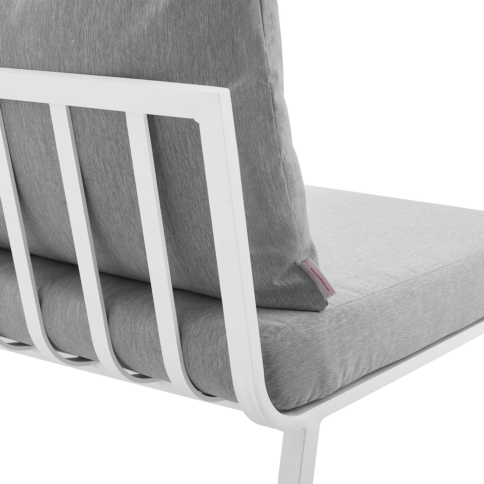 Riverside Outdoor Patio Aluminum Armless Chair - Image 20