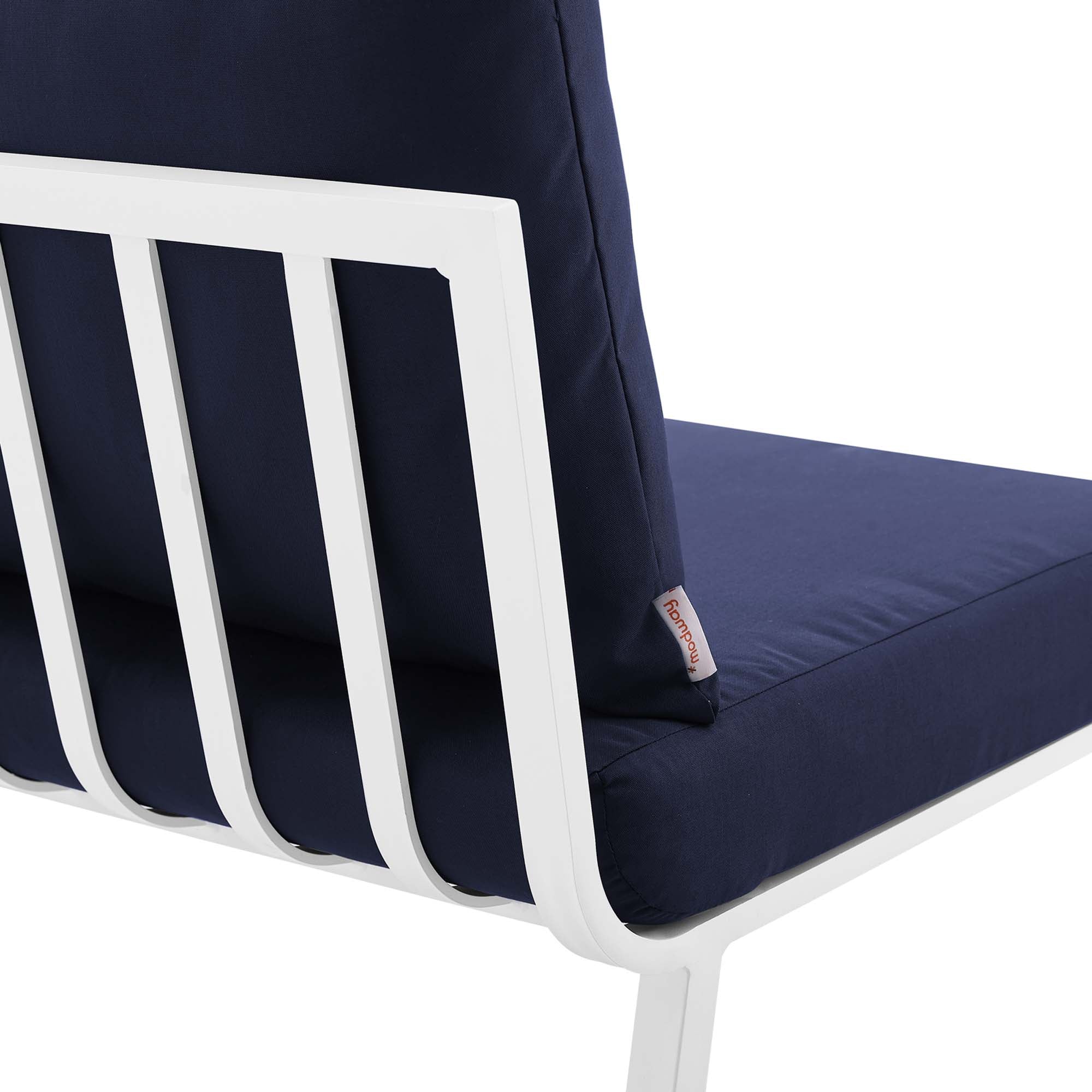 Riverside Outdoor Patio Aluminum Armless Chair - Image 27