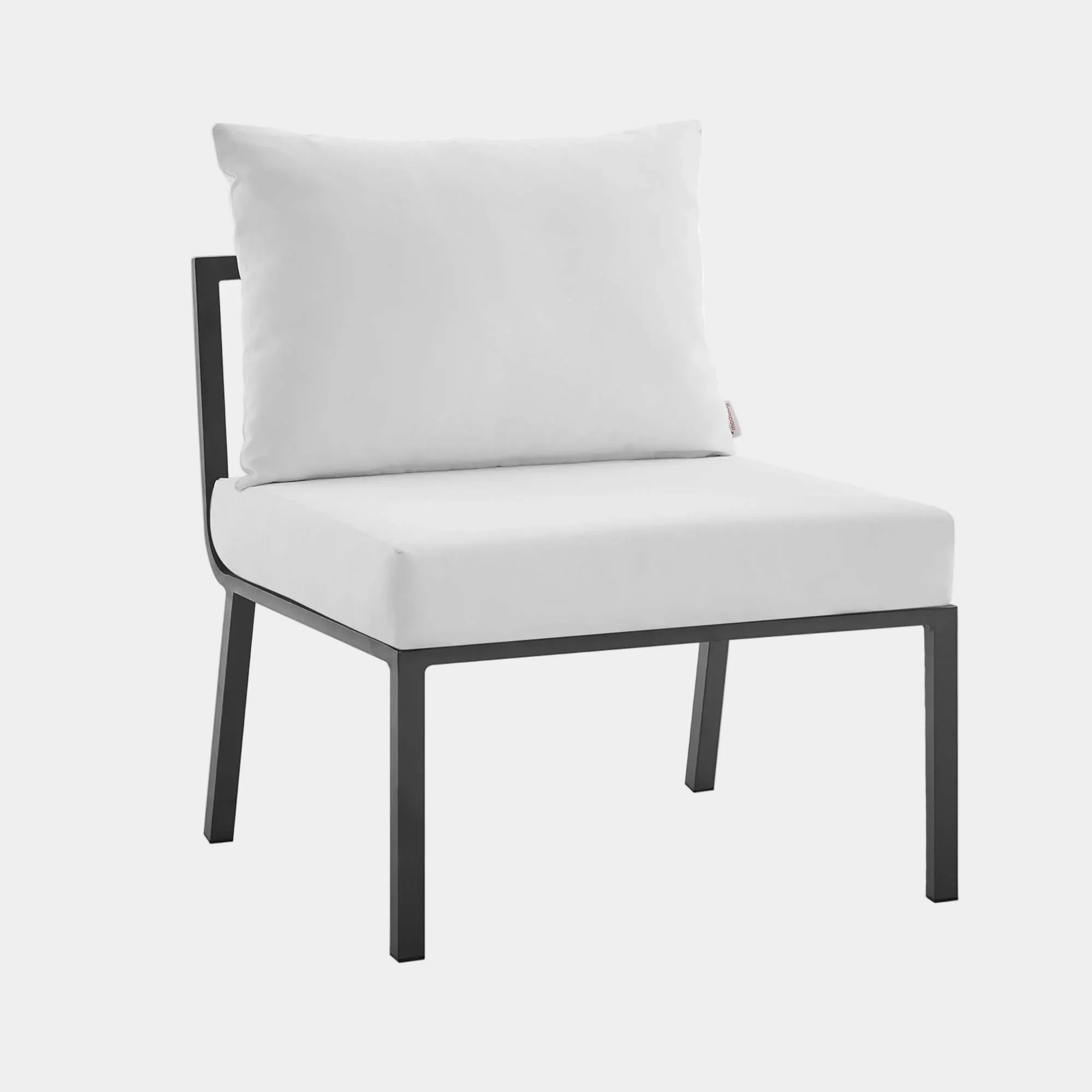 Riverside Outdoor Patio Aluminum Armless Chair - Image 8