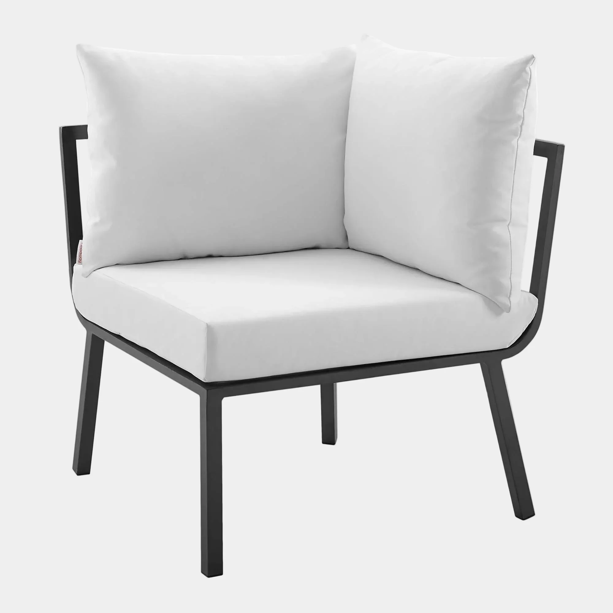 Riverside Outdoor Patio Aluminum Corner Chair - Image 8