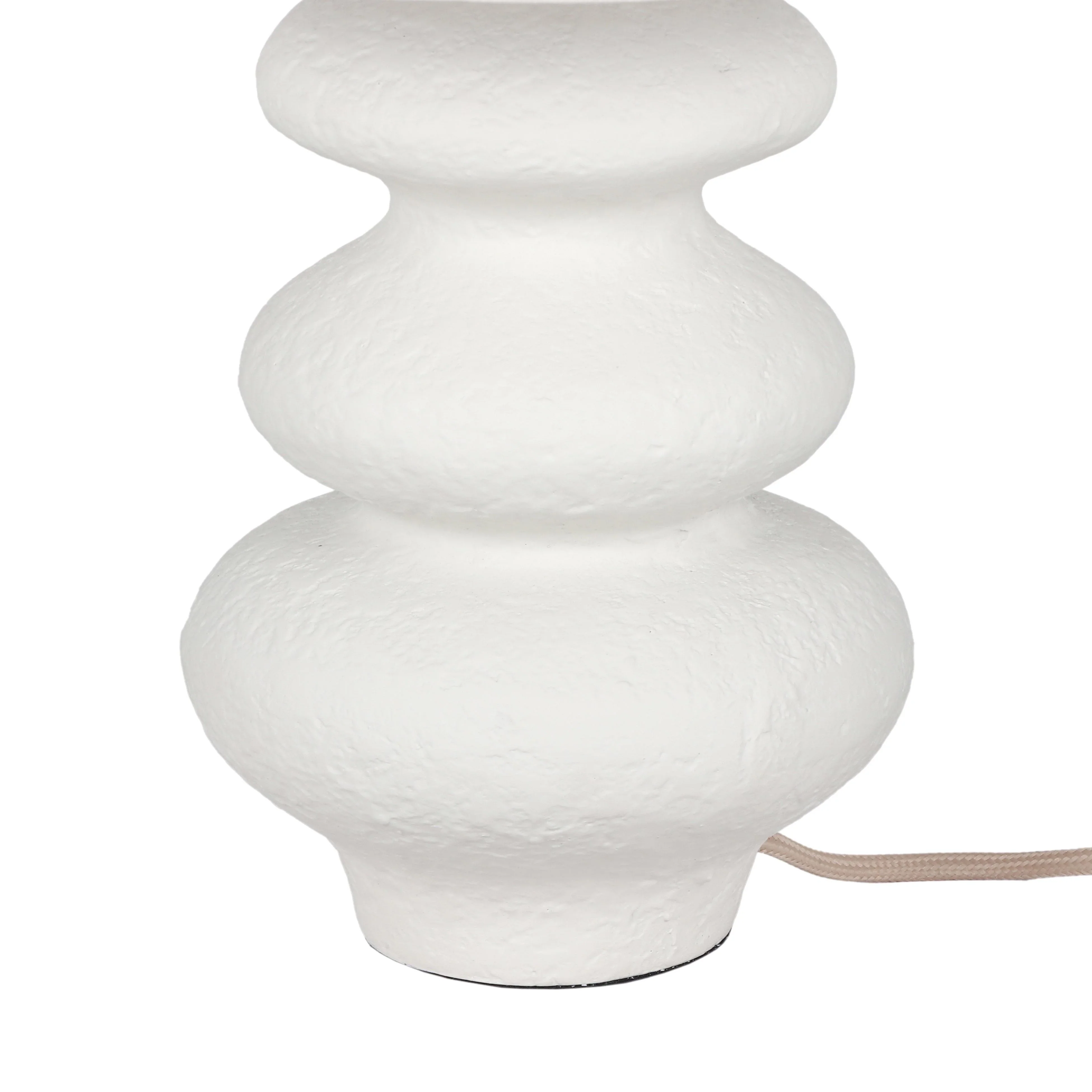 Riviera Cream Textured Table Lamp - Image 4