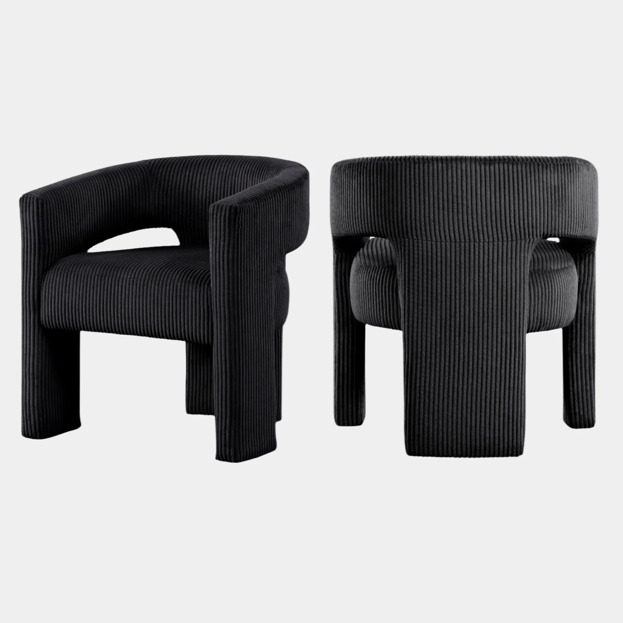 Riz Corduroy Upholstered Accent Chair / Dining Chair