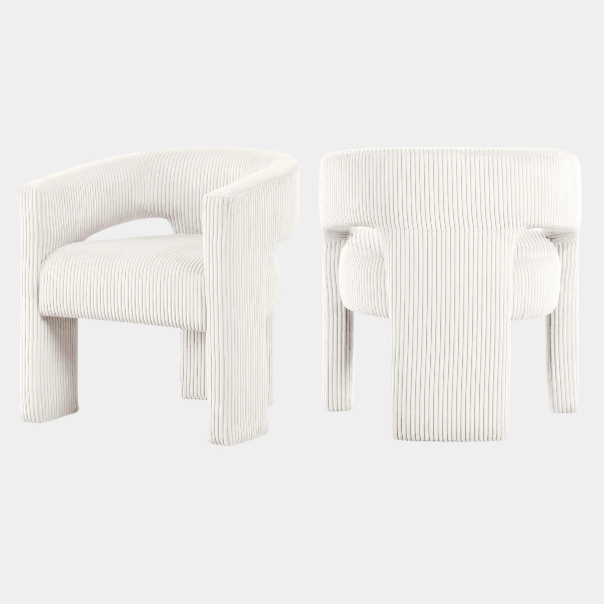 Riz Corduroy Upholstered Accent Chair / Dining Chair - Image 10