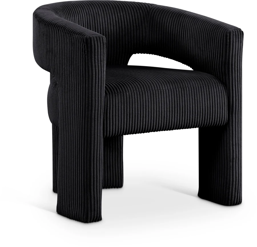 Riz Corduroy Upholstered Accent Chair / Dining Chair - Image 2