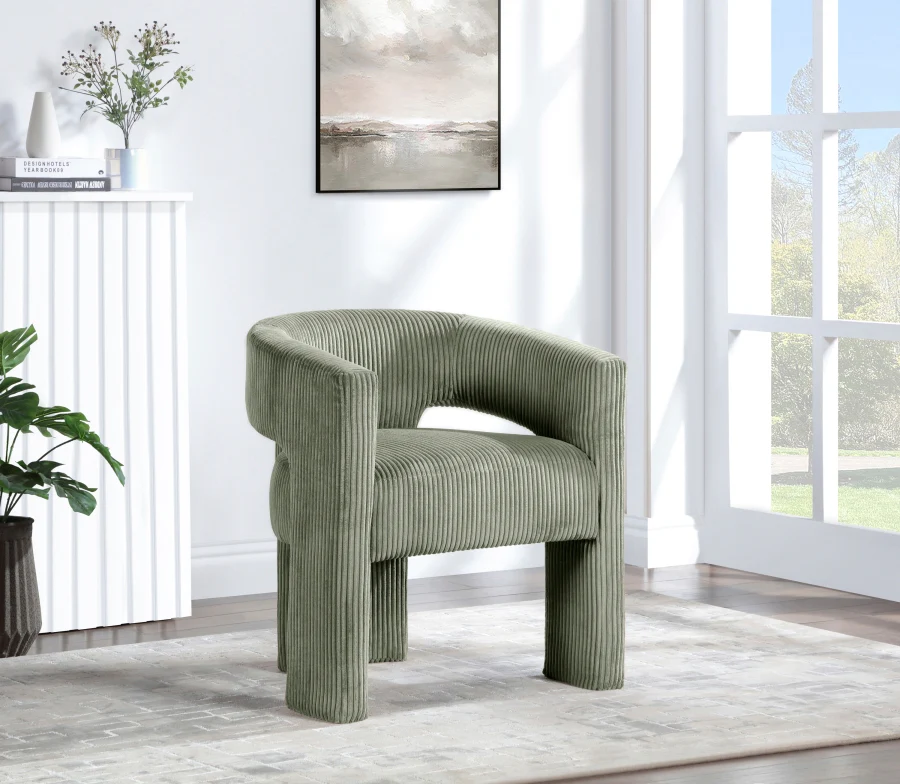 Riz Corduroy Upholstered Accent Chair / Dining Chair - Image 21