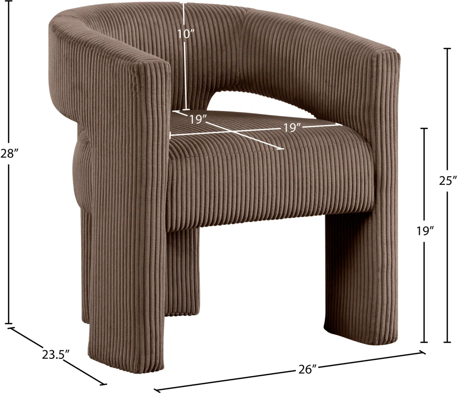 Riz Corduroy Upholstered Accent Chair / Dining Chair - Image 35