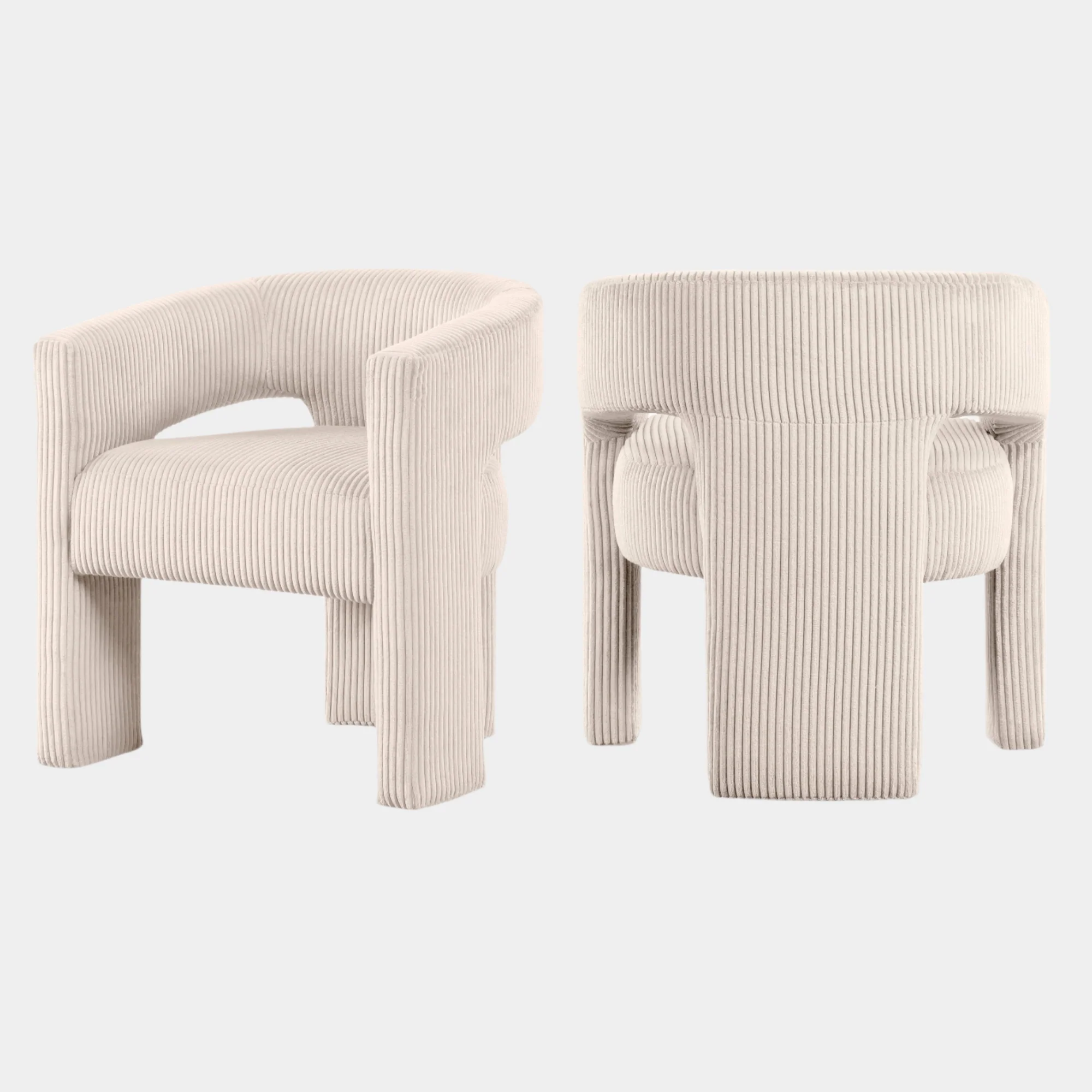 Riz Corduroy Upholstered Accent Chair / Dining Chair - Image 37
