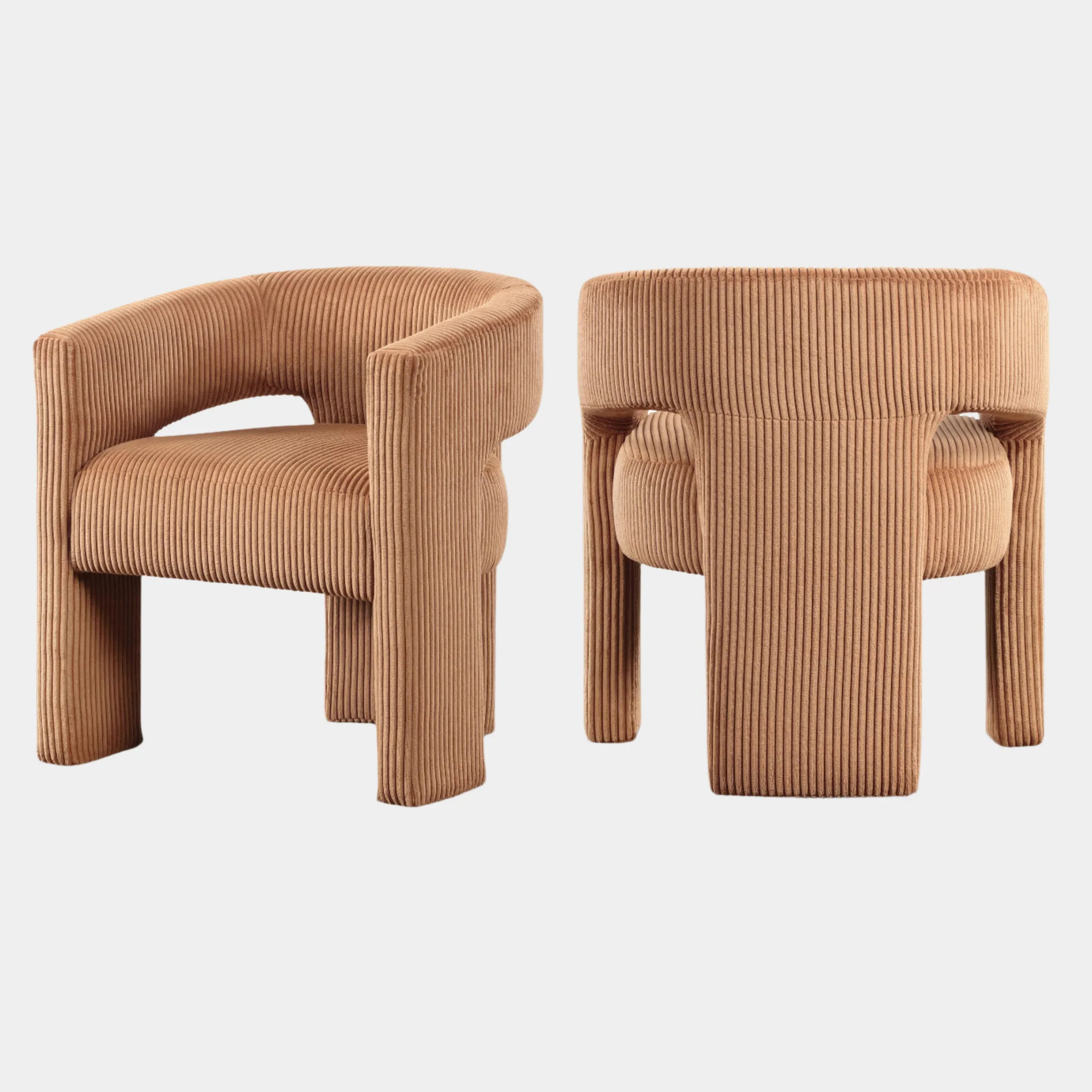 Riz Corduroy Upholstered Accent Chair / Dining Chair - Image 46