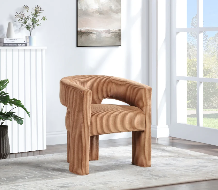 Riz Corduroy Upholstered Accent Chair / Dining Chair - Image 48