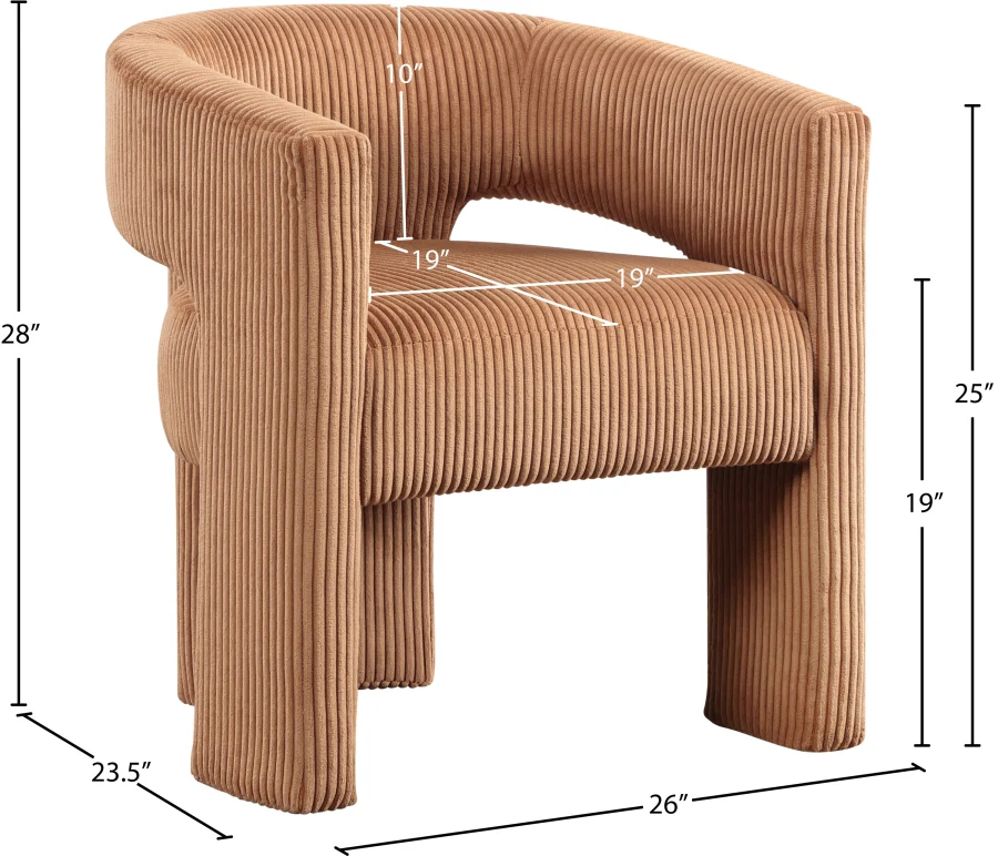 Riz Corduroy Upholstered Accent Chair / Dining Chair - Image 53