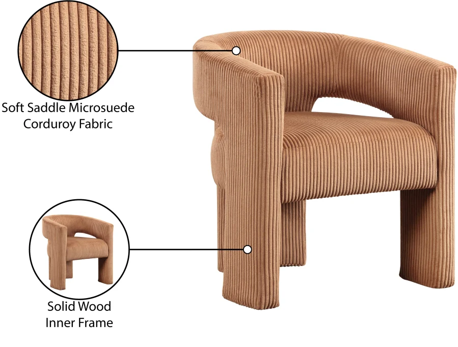Riz Corduroy Upholstered Accent Chair / Dining Chair - Image 54
