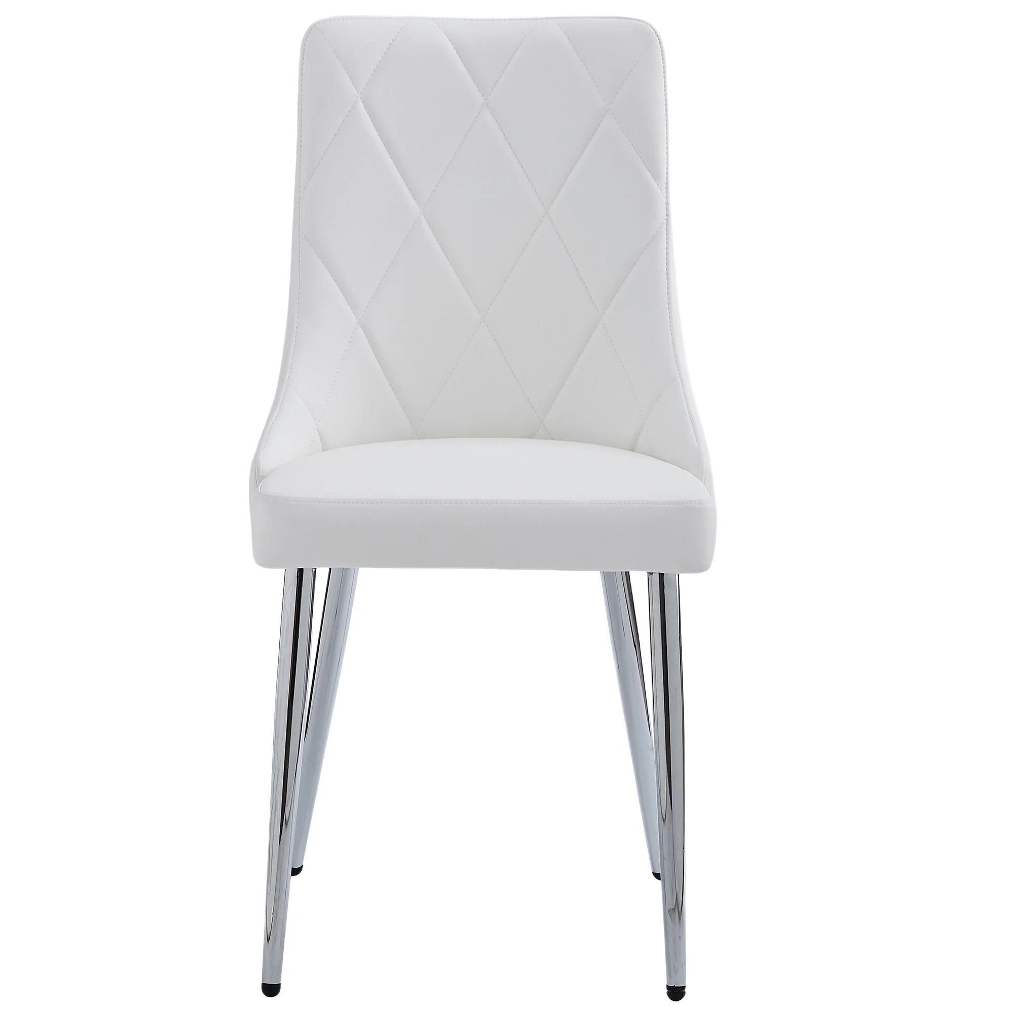 Rocca/Devo 5pc Dining Set in Walnut with White Chair - Image 7